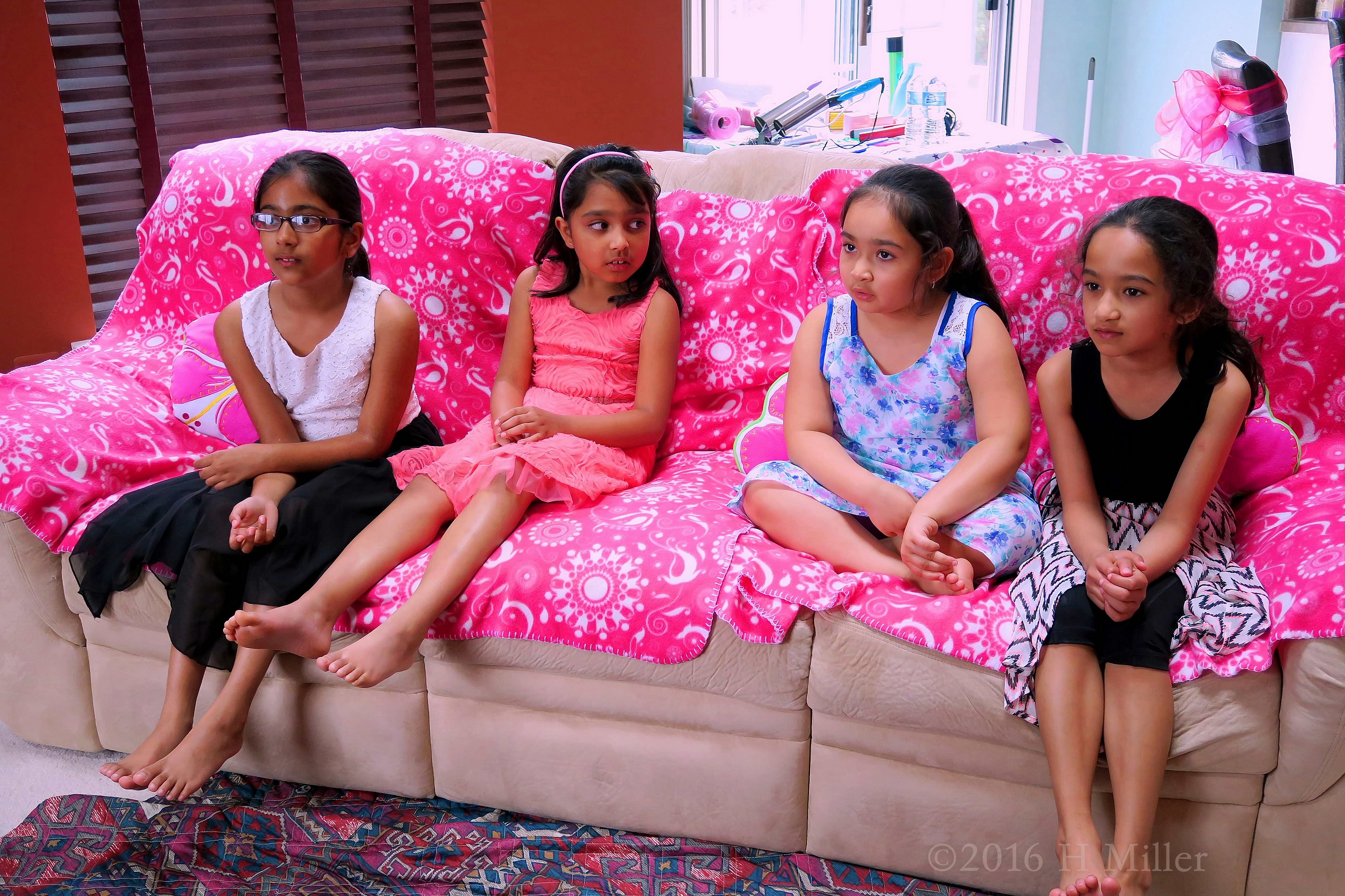 The Girls Are Told They Are Each Going To Get A Spa Party Robe To Wear During The Party. The Girls Are Told They Are Each Going To Get A Spa Party Robe To Wear During The Party.