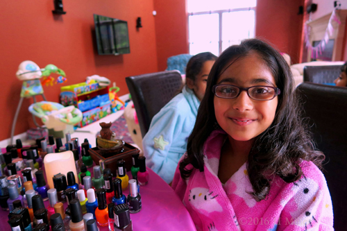 Aashi Perusing Our Nail Polish Colors And Finishes. 