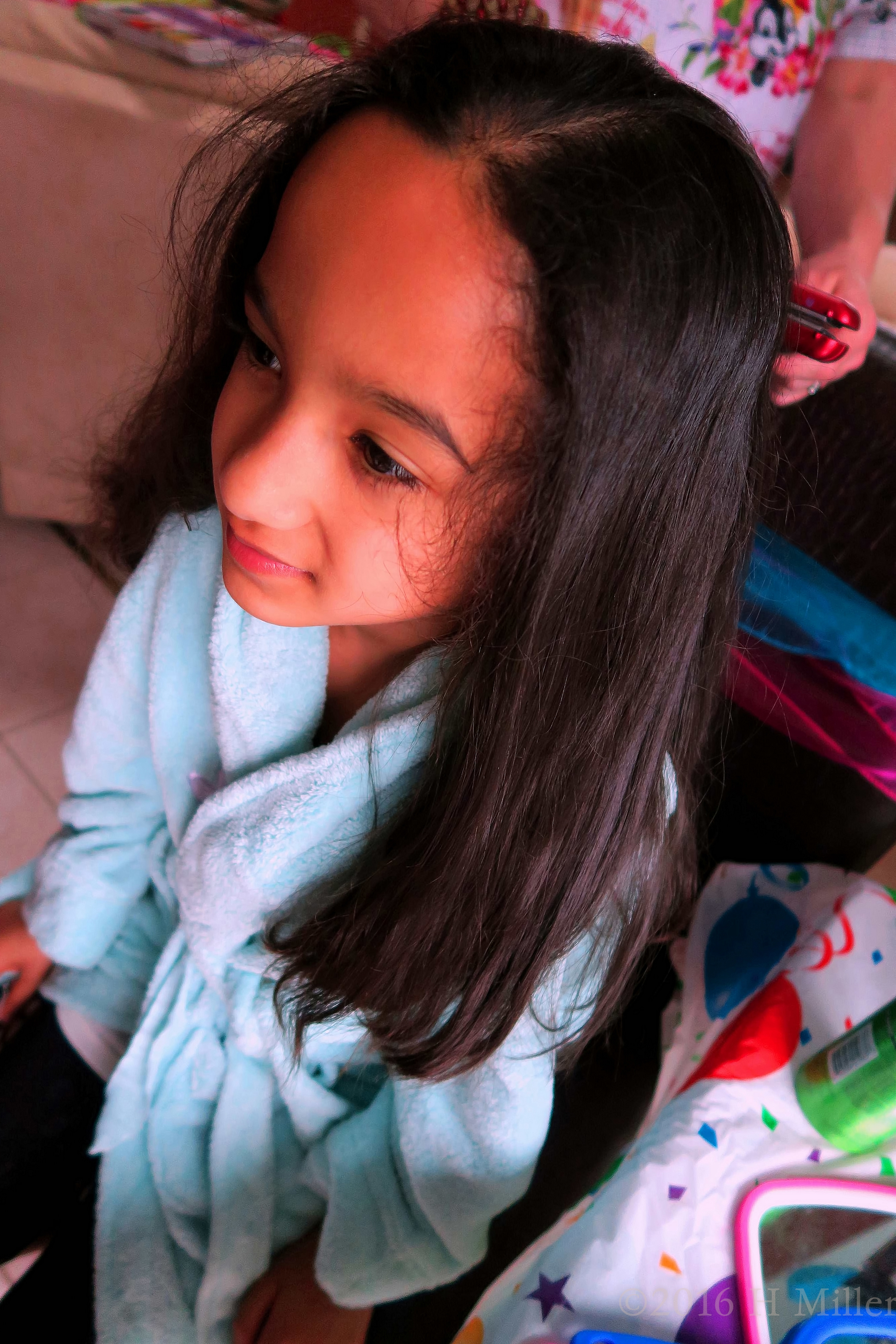 Close Up Of Hair Being Styled. Close Up Of Hair Being Styled.