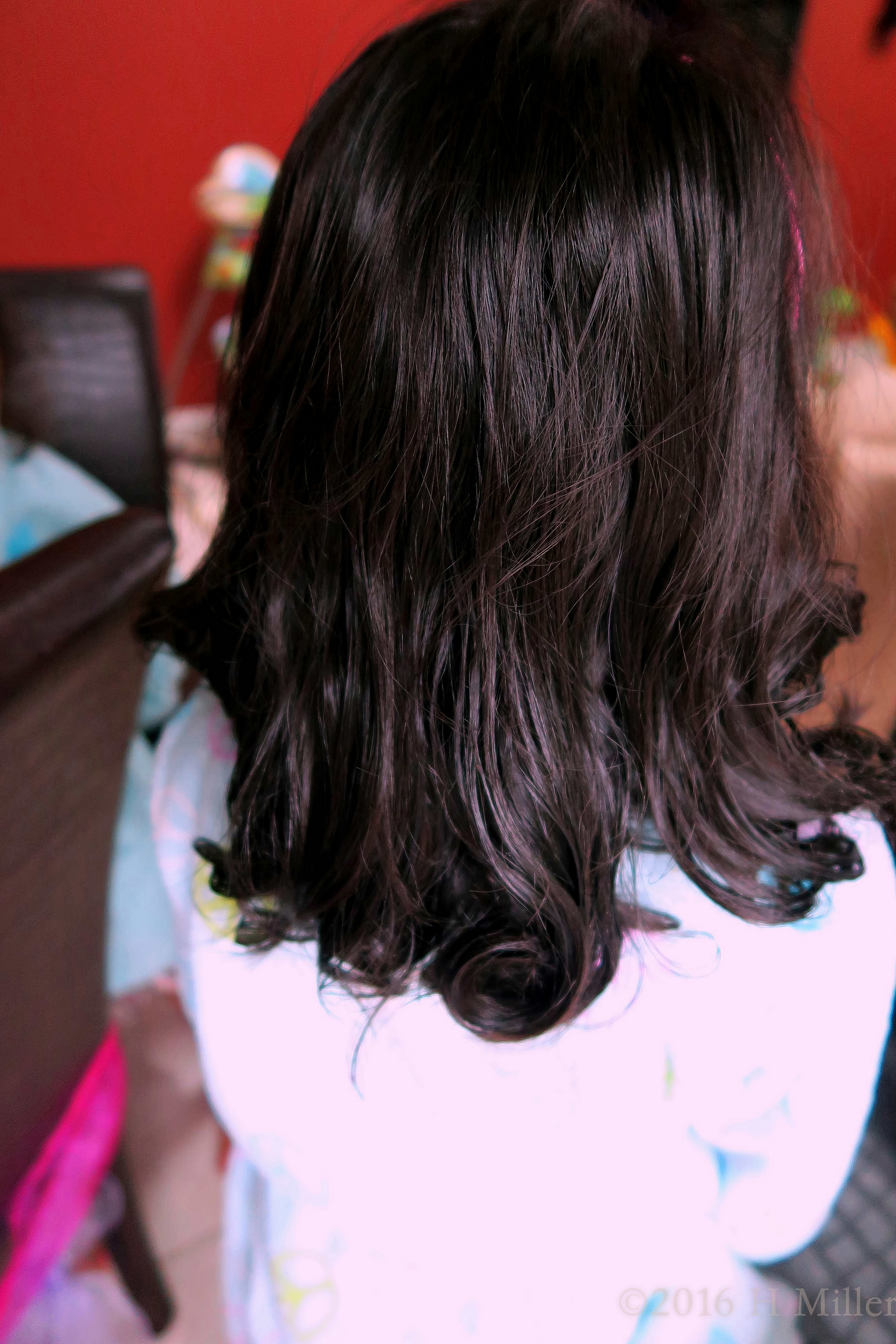 Kids Hair Styling, Loose Curls.