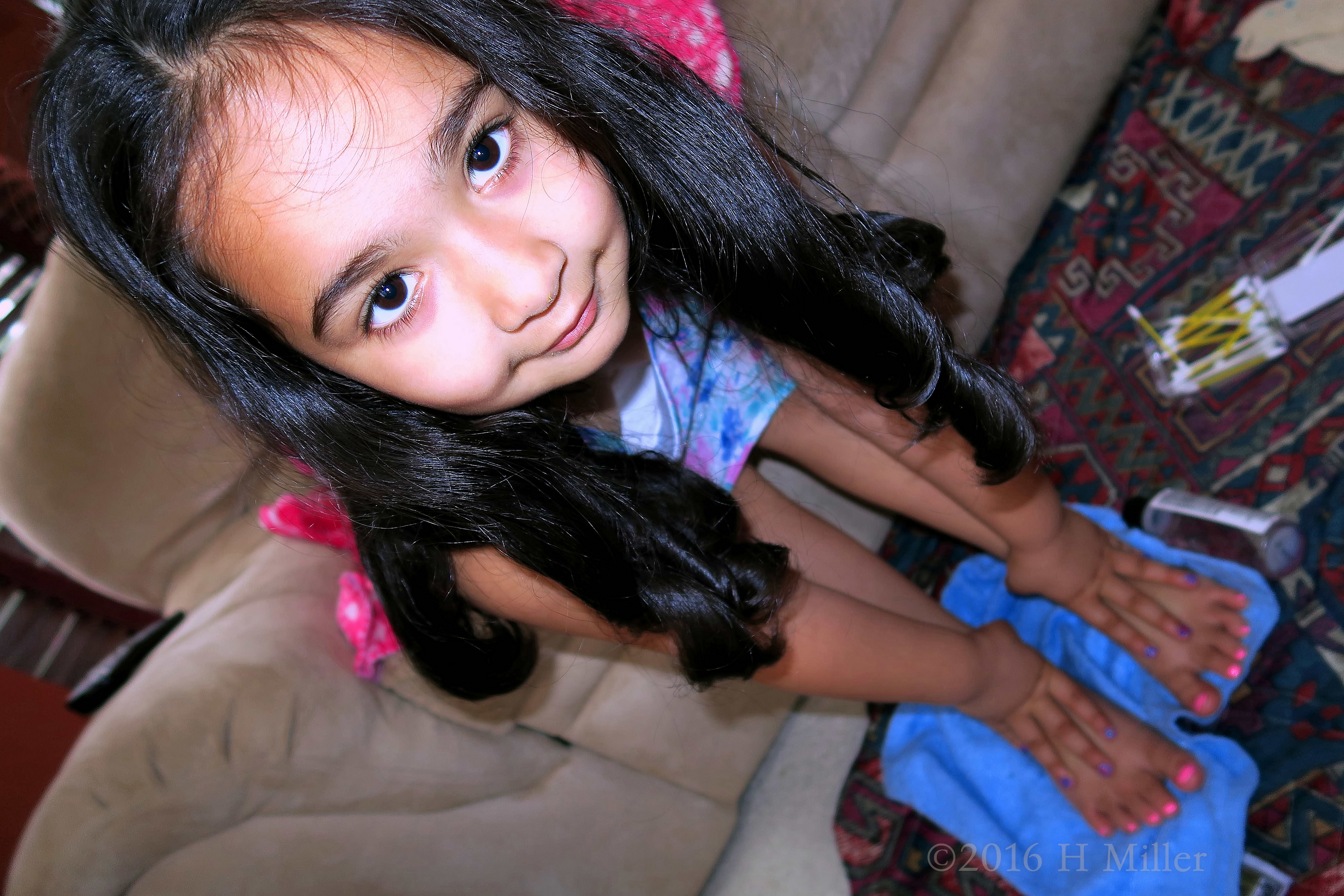 Showing Her Cool New Mani And Pedi. 4 Showing Her Cool New Mani And Pedi. 4