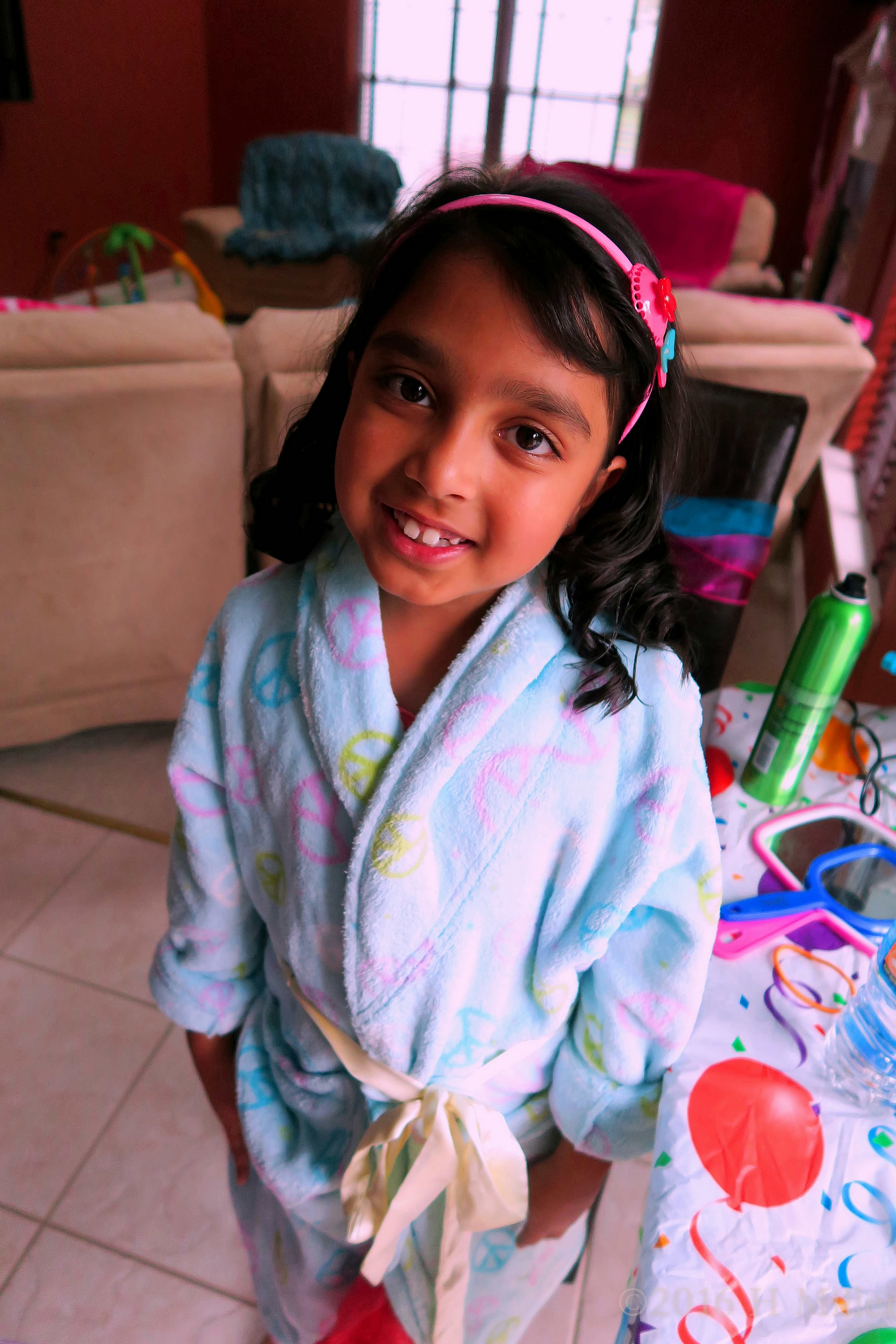 Smiling With Her New Curly Hairstyle! Smiling With Her New Curly Hairstyle!