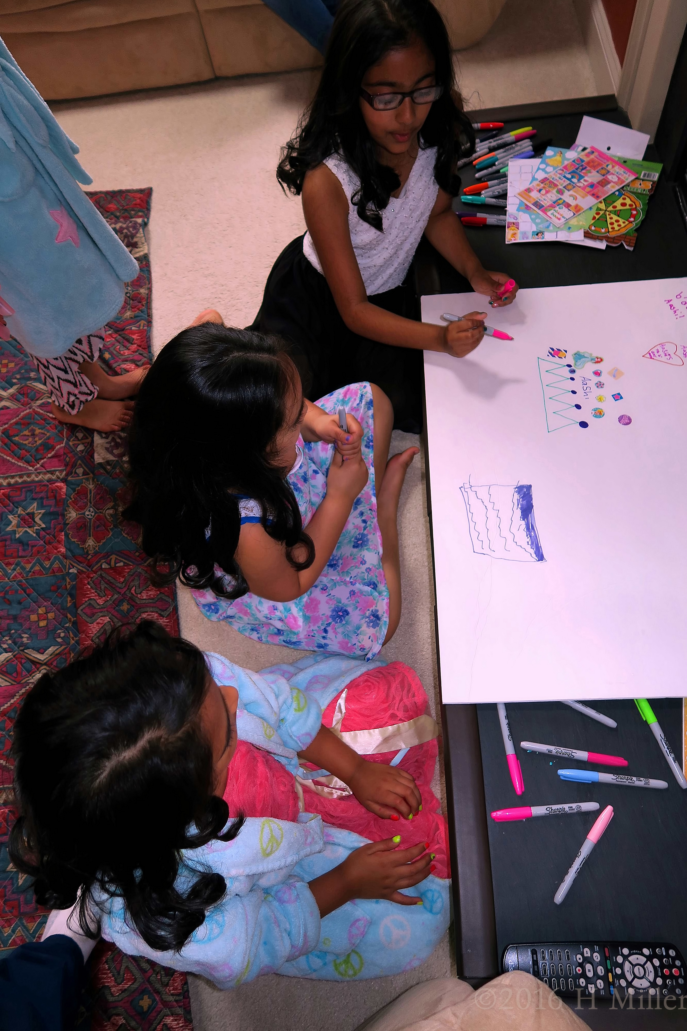 The Kids Enjoy The Opportunity To Draw. The Kids Enjoy The Opportunity To Draw.