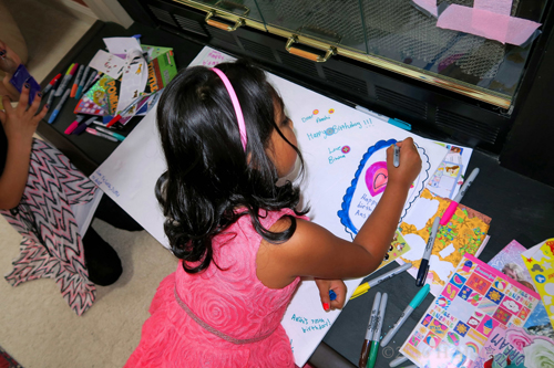 Making Finishing Touches In The Spa Birthday Card. Making Finishing Touches In The Spa Birthday Card.