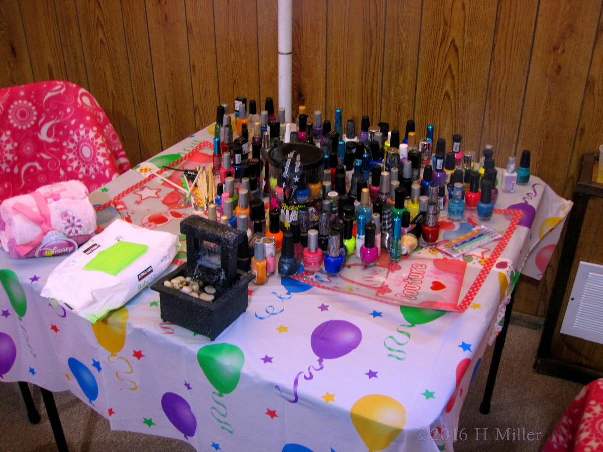 Another View Of The Nail Spa Polish Table!