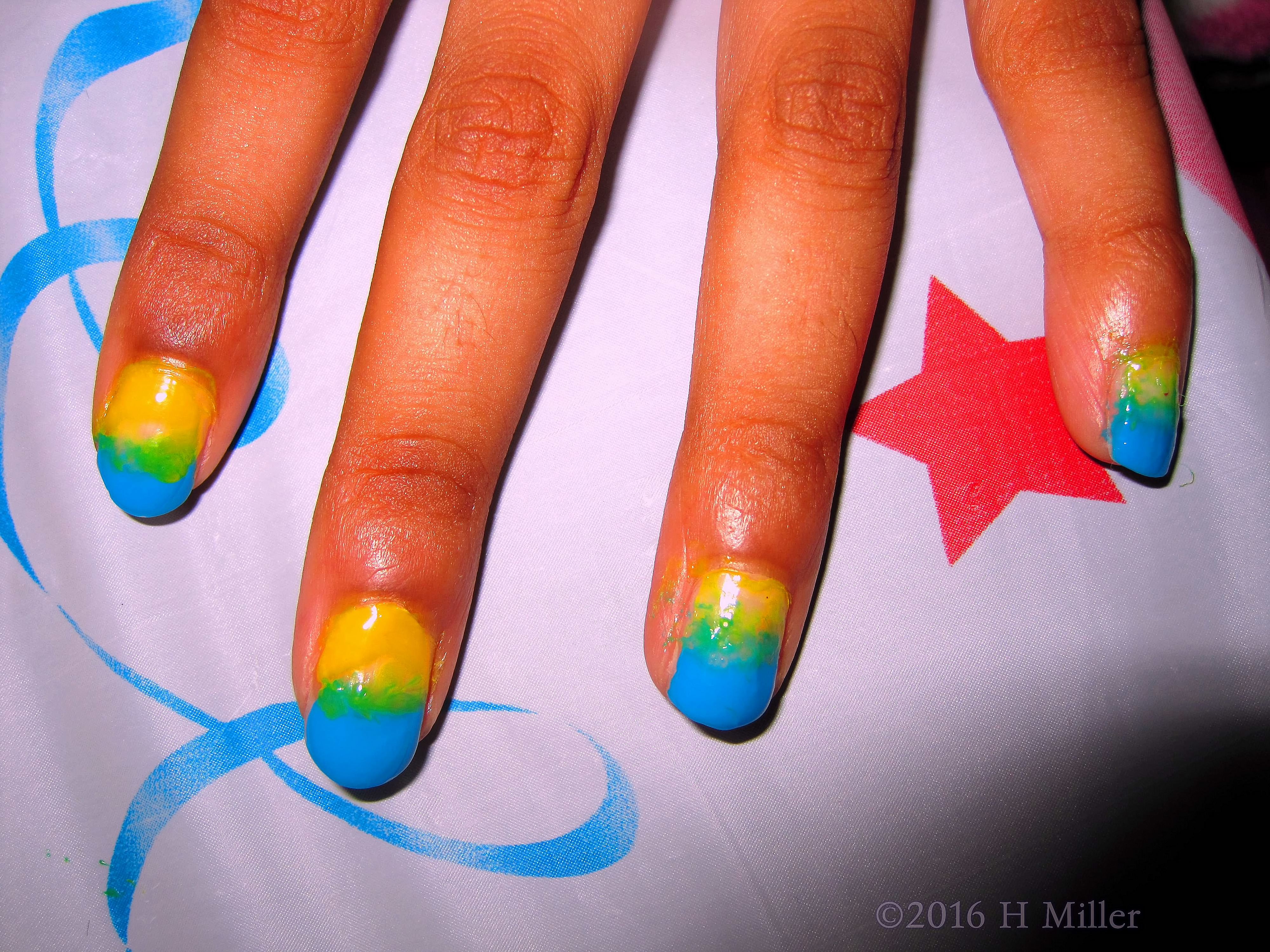 A Close Up Of The Awesome Ombre Manicure. A Close Up Of The Awesome Ombre Manicure.