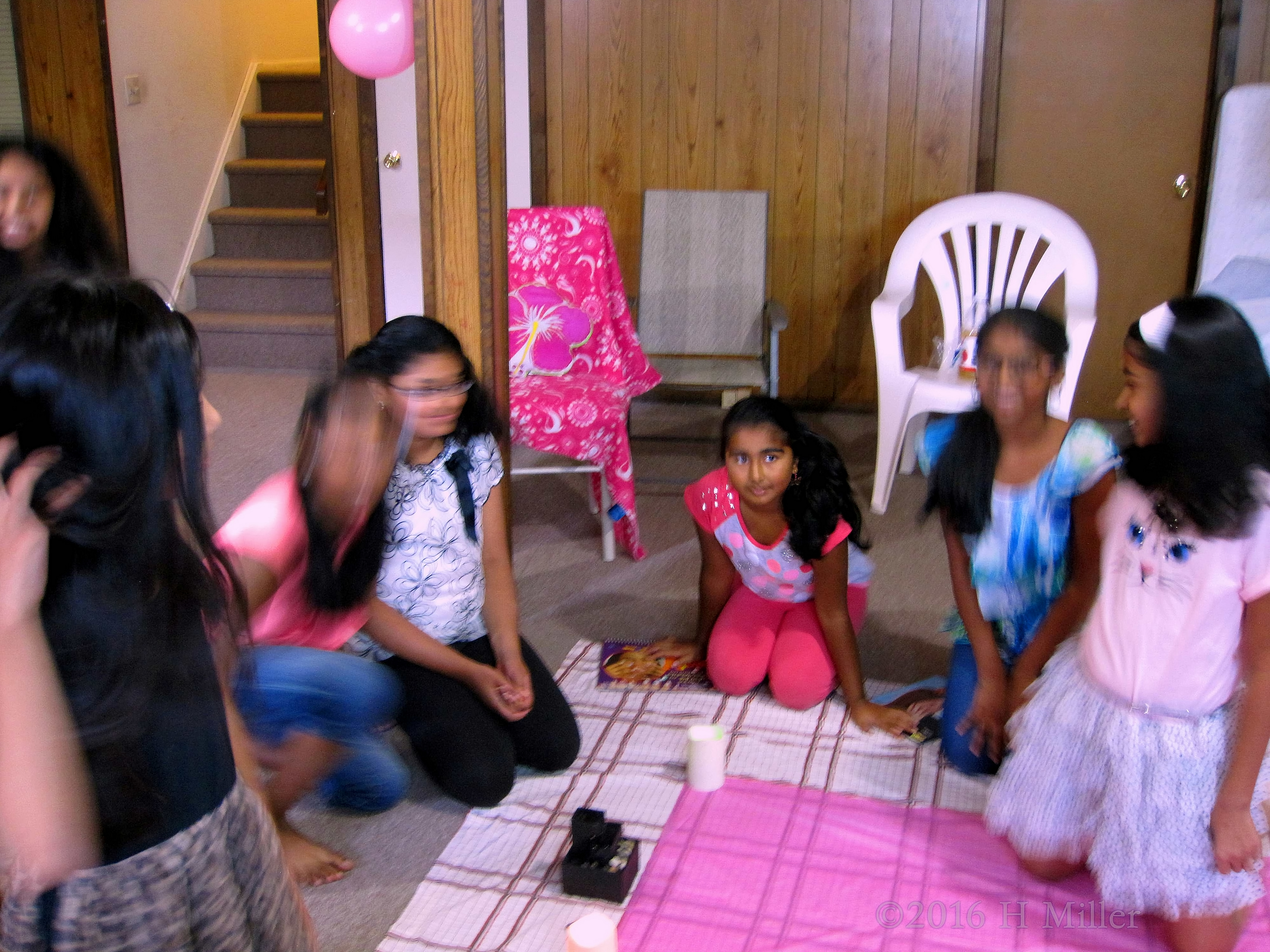 The Girls Are Excited To Start The Spa Party! The Girls Are Excited To Start The Spa Party!