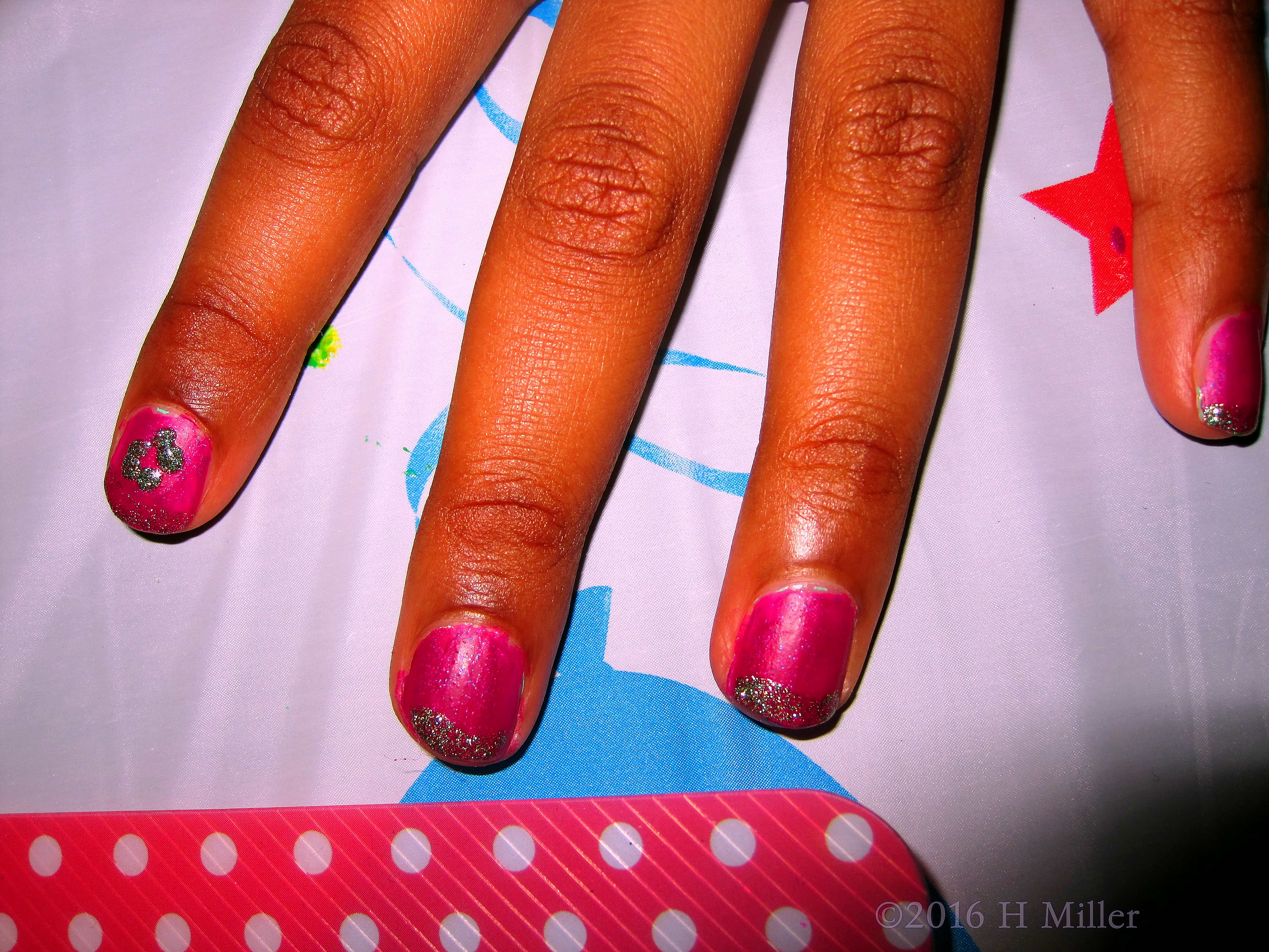 Beautiful Nail Art And A Pretty Pink Kids Mani! 