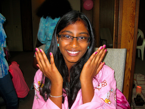 A Very Pretty Manicure For Girls With Silver Glitter Tips And A Cool Nail Design! A Very Pretty Manicure For Girls With Silver Glitter Tips And A Cool Nail Design!