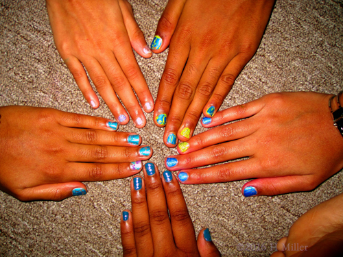 All The Girls Manicures Together!