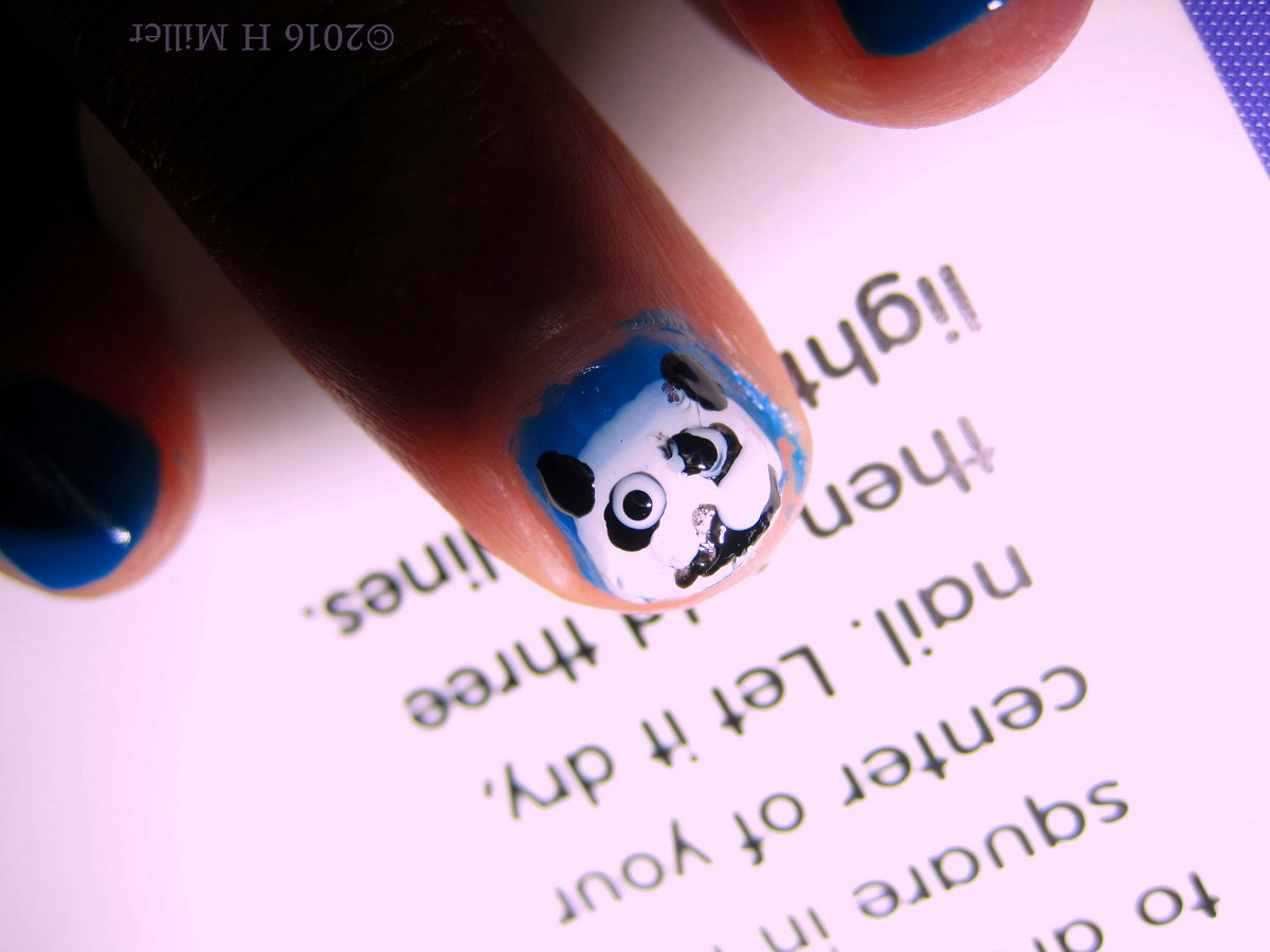 Awesome Panda Manicure Art 