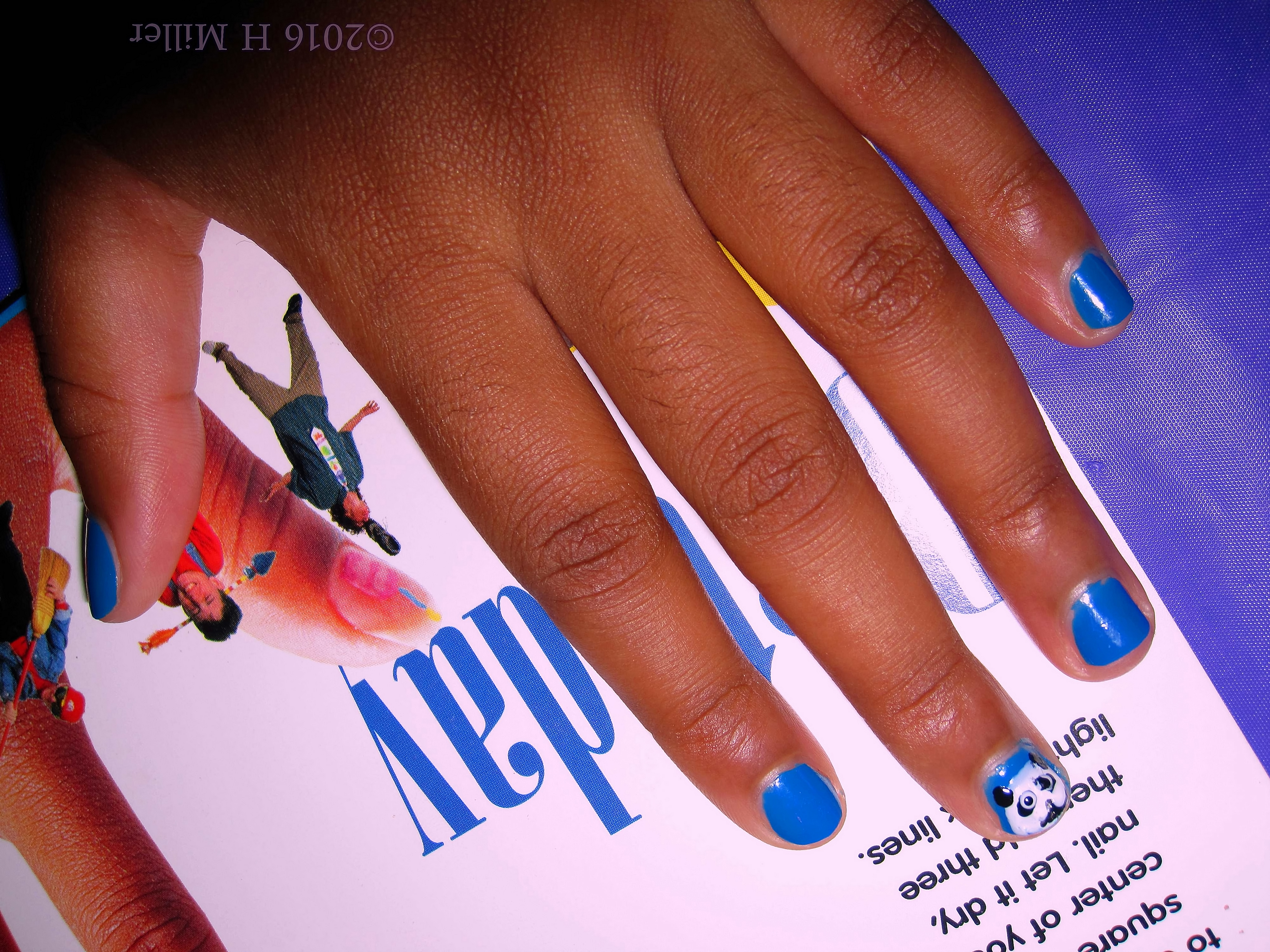 Adorable Blue And Panda Girls Home Spa Manicure Adorable Blue And Panda Girls Home Spa Manicure