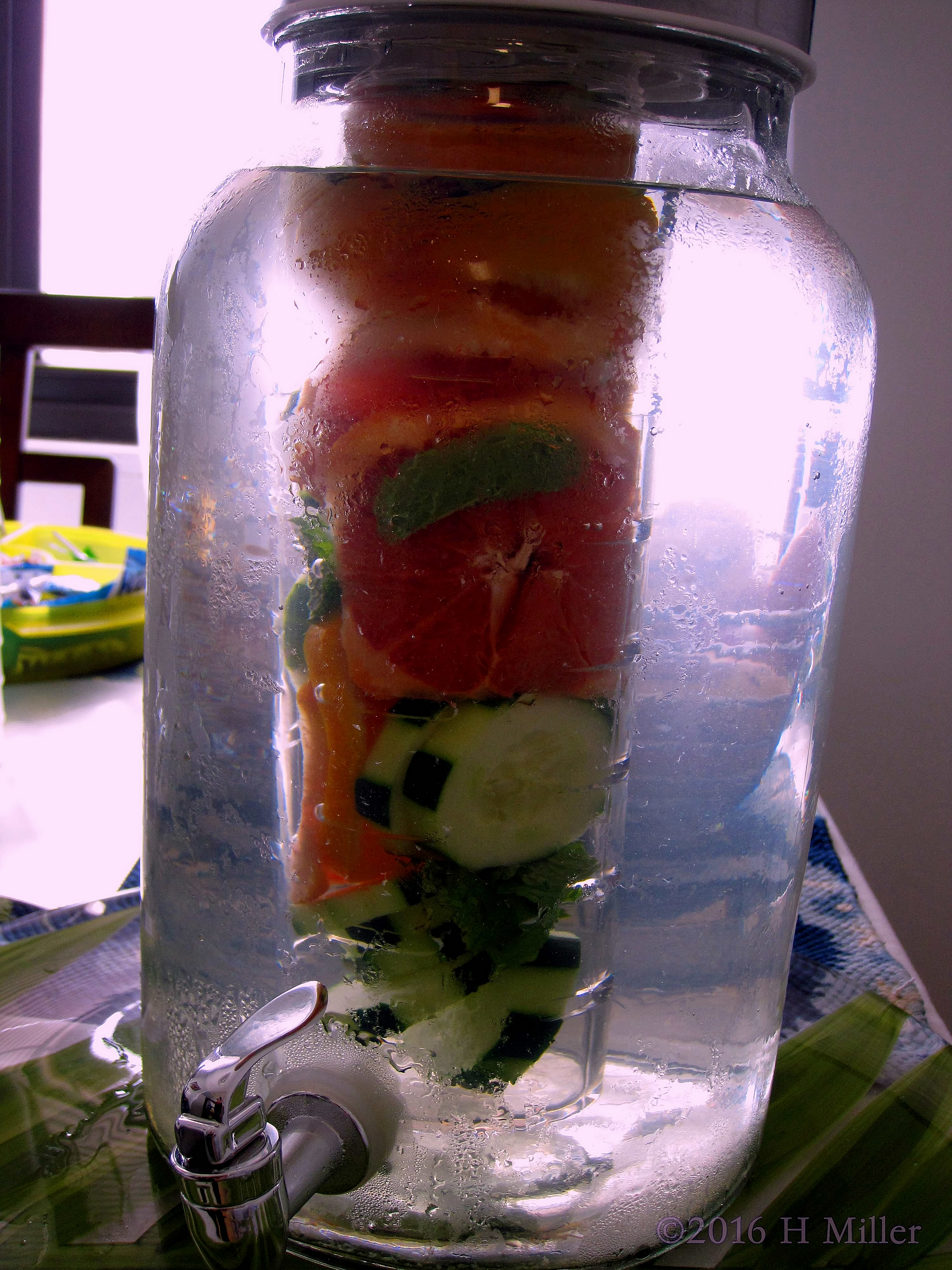 Cucumber And Orange Water Made By Mom. Cucumber And Orange Water Made By Mom.