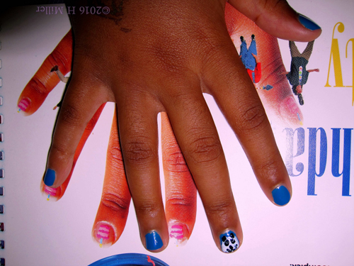 Her Manicure Looks As Good As The Model's! Her Manicure Looks As Good As The Model's!