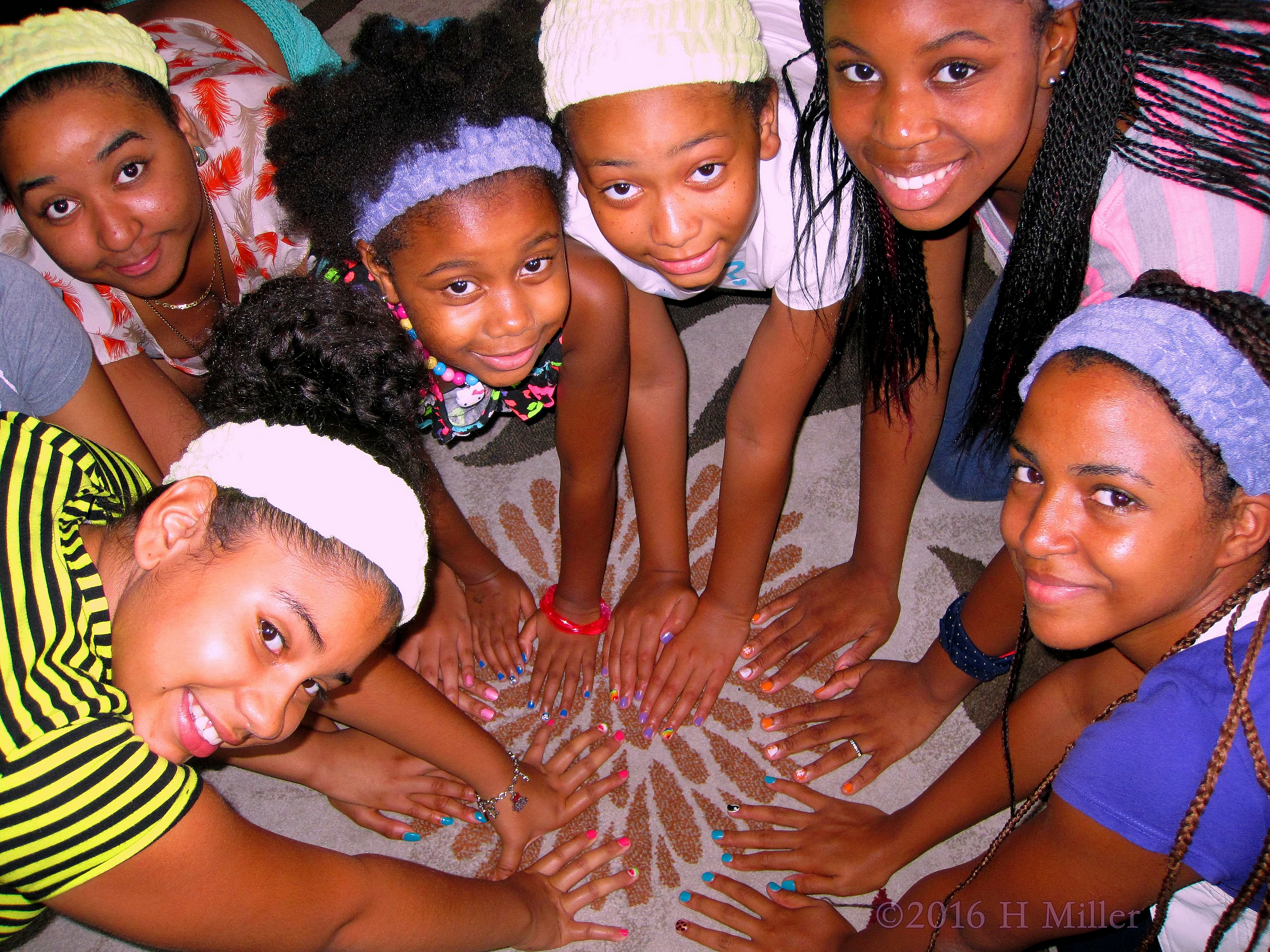 Girls Smiling Big About Their Mini Manis! Girls Smiling Big About Their Mini Manis!