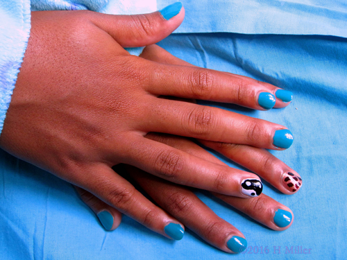 Awesome Ying Yang And Pink Leopard Girls Spa Manicur