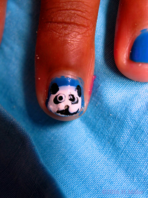 She Has A Panda On Her Nail!
