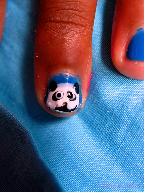She Has A Panda On Her Nail! She Has A Panda On Her Nail!