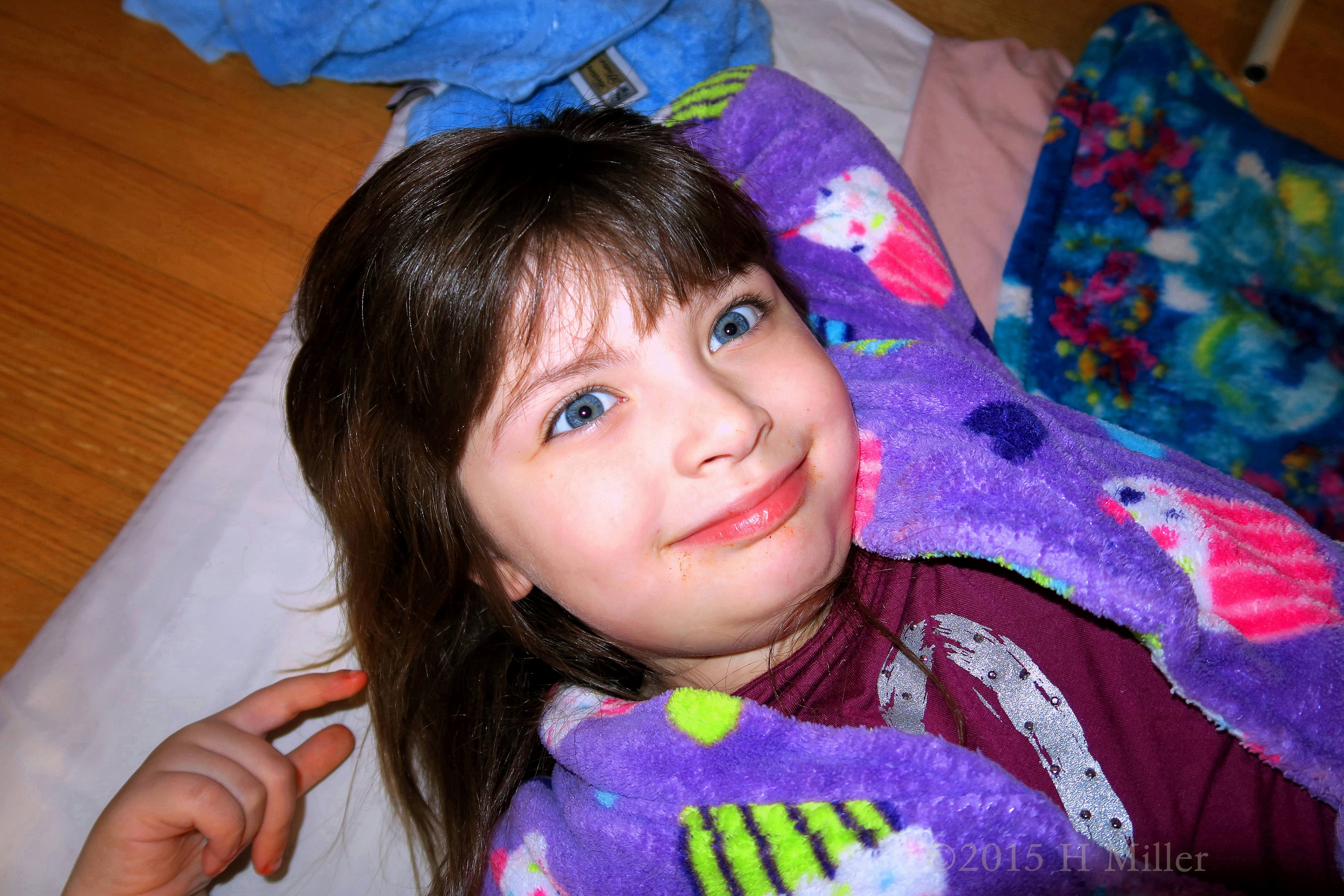 A Big Smile Before She Starts Her Kids Facial A Big Smile Before She Starts Her Kids Facial