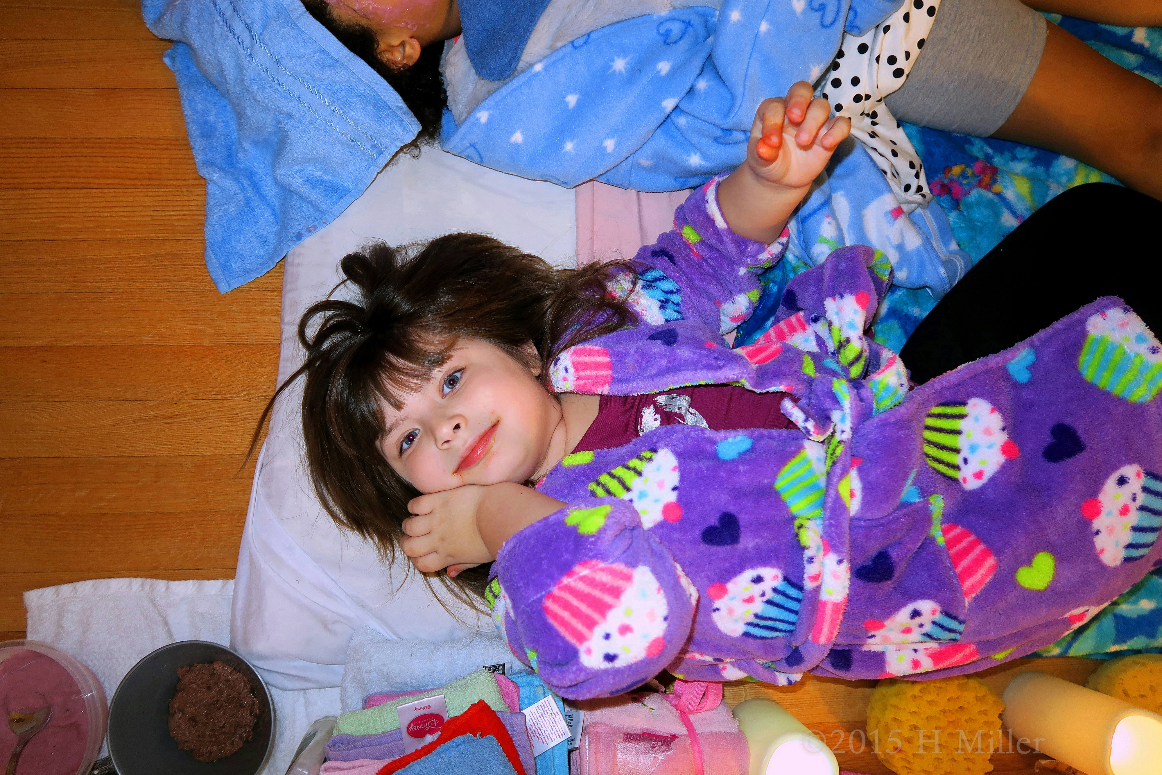 A Quizzical Look Before Her Facial At The Kids Spa A Quizzical Look Before Her Facial At The Kids Spa