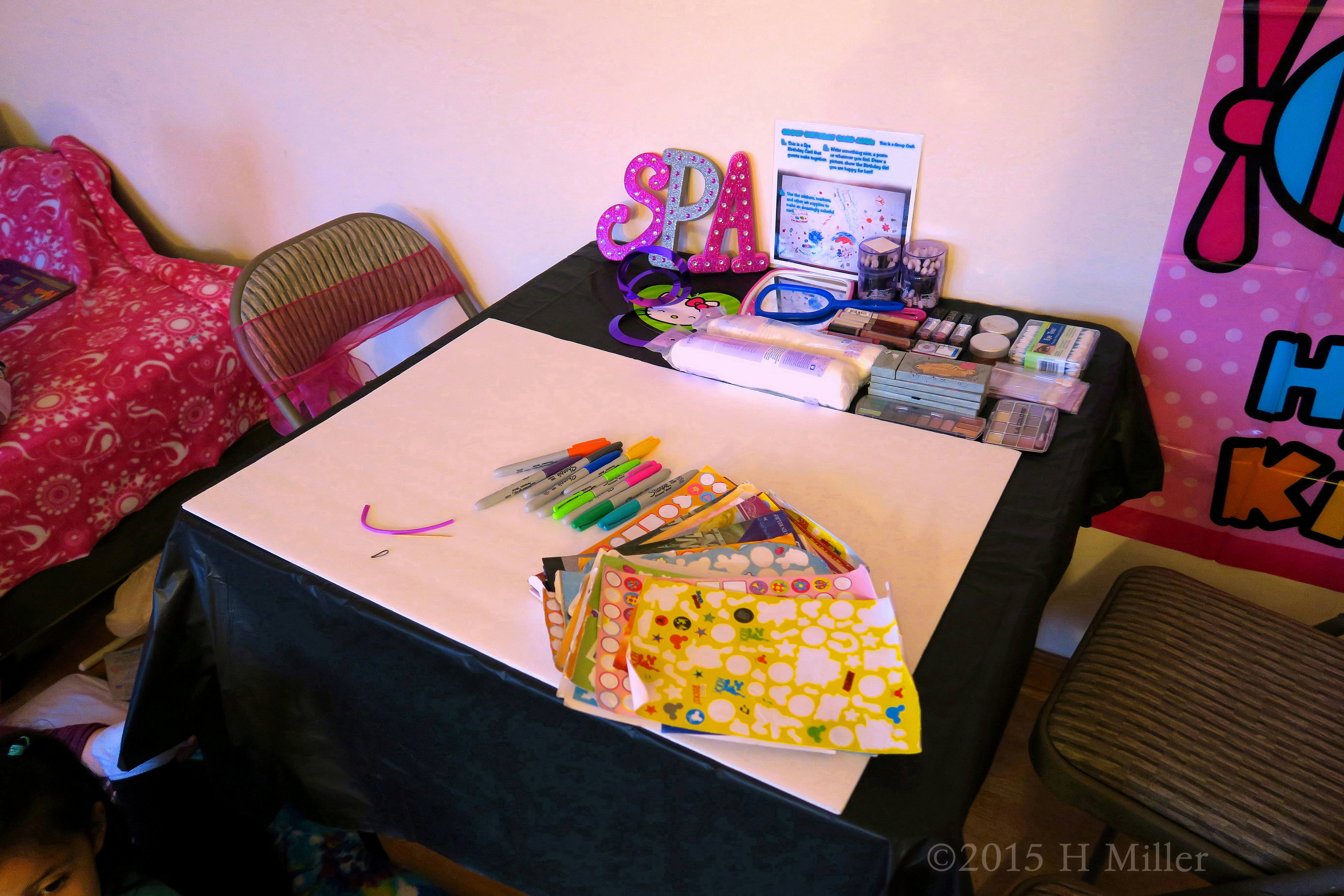 Alanna's Kids Spa Party Birthday Card Waiting To Be Decorated Alanna's Kids Spa Party Birthday Card Waiting To Be Decorated