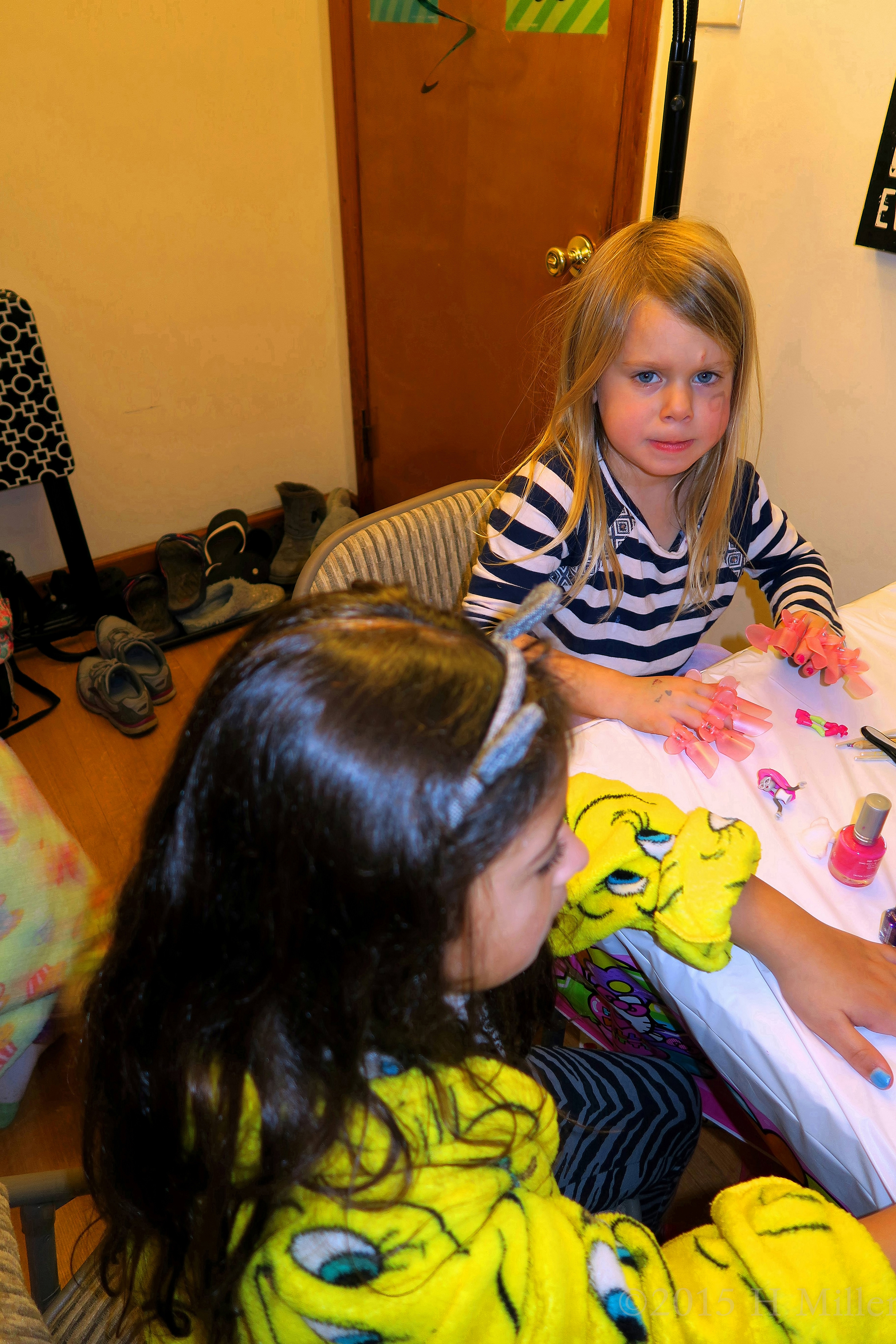 Playing With The Nail Polish At The Manicure Station Playing With The Nail Polish At The Manicure Station