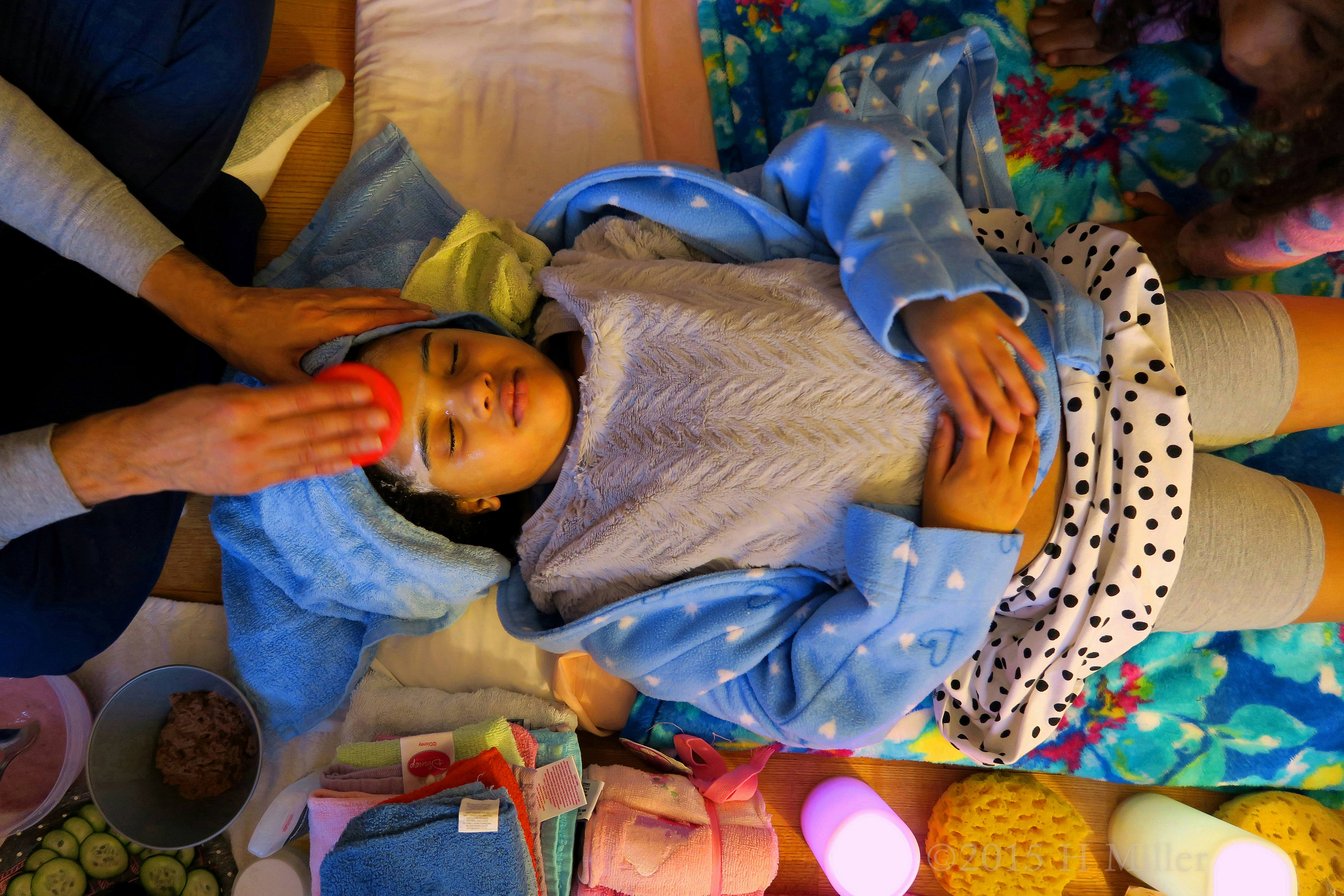 The Birthday Girl Getting Her Facial At The Kids Spa The Birthday Girl Getting Her Facial At The Kids Spa