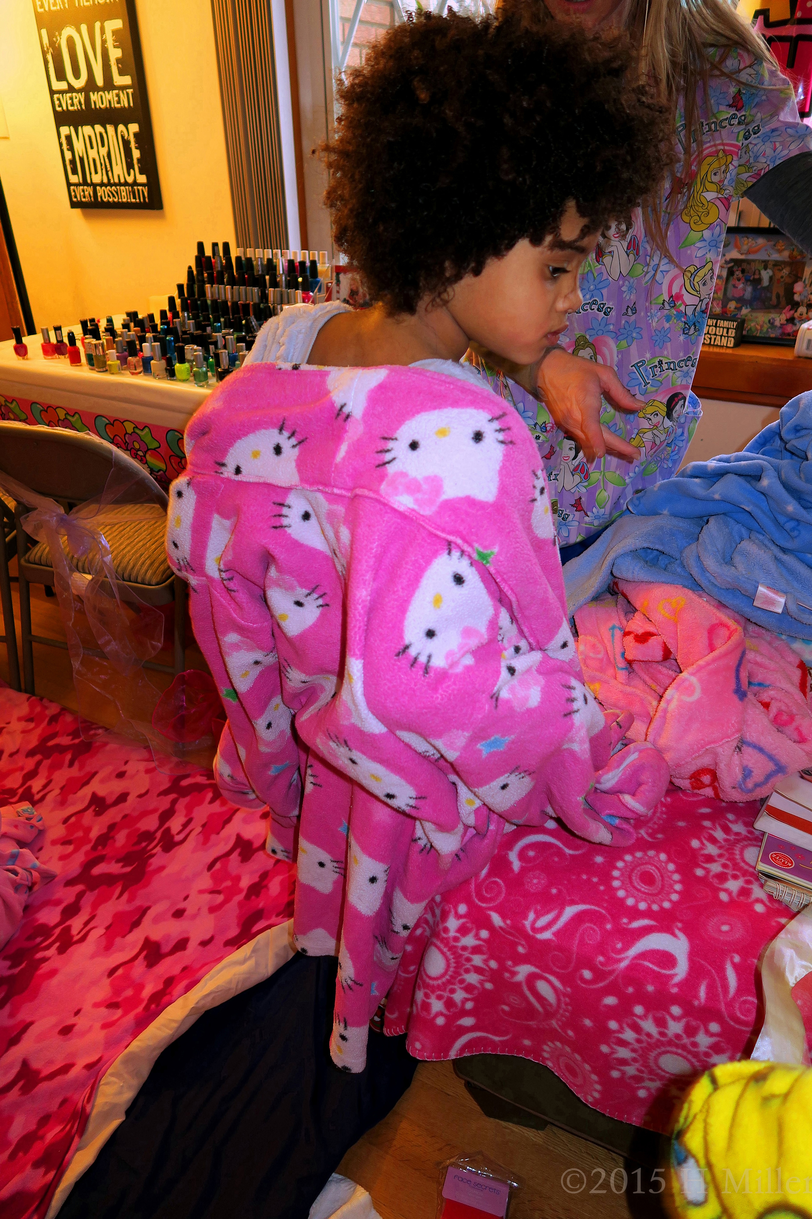 The Birthday Girl Wearing Her Hello Kitty Spa Robe The Birthday Girl Wearing Her Hello Kitty Spa Robe