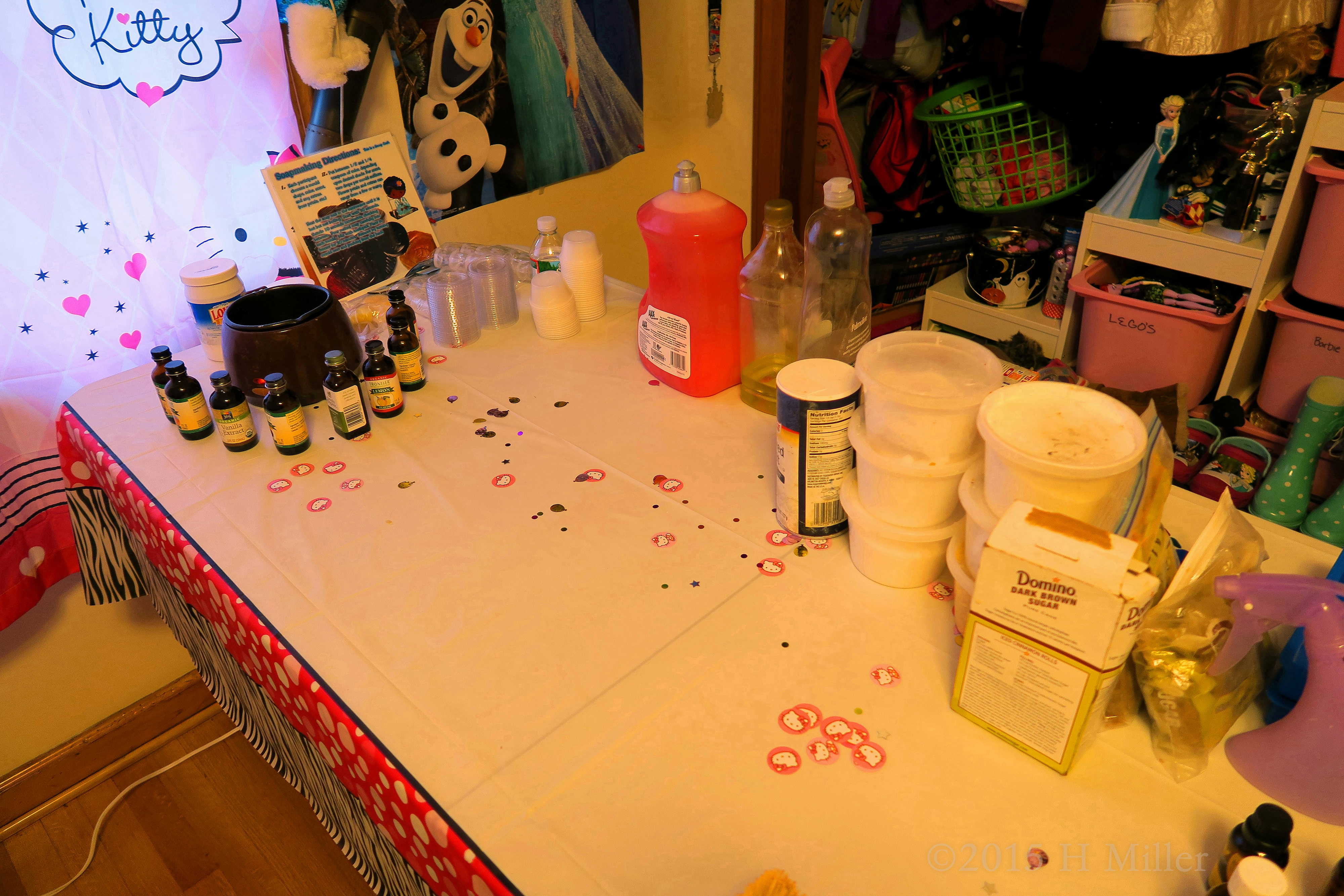 The Kids Craft Area Ready For Crafting