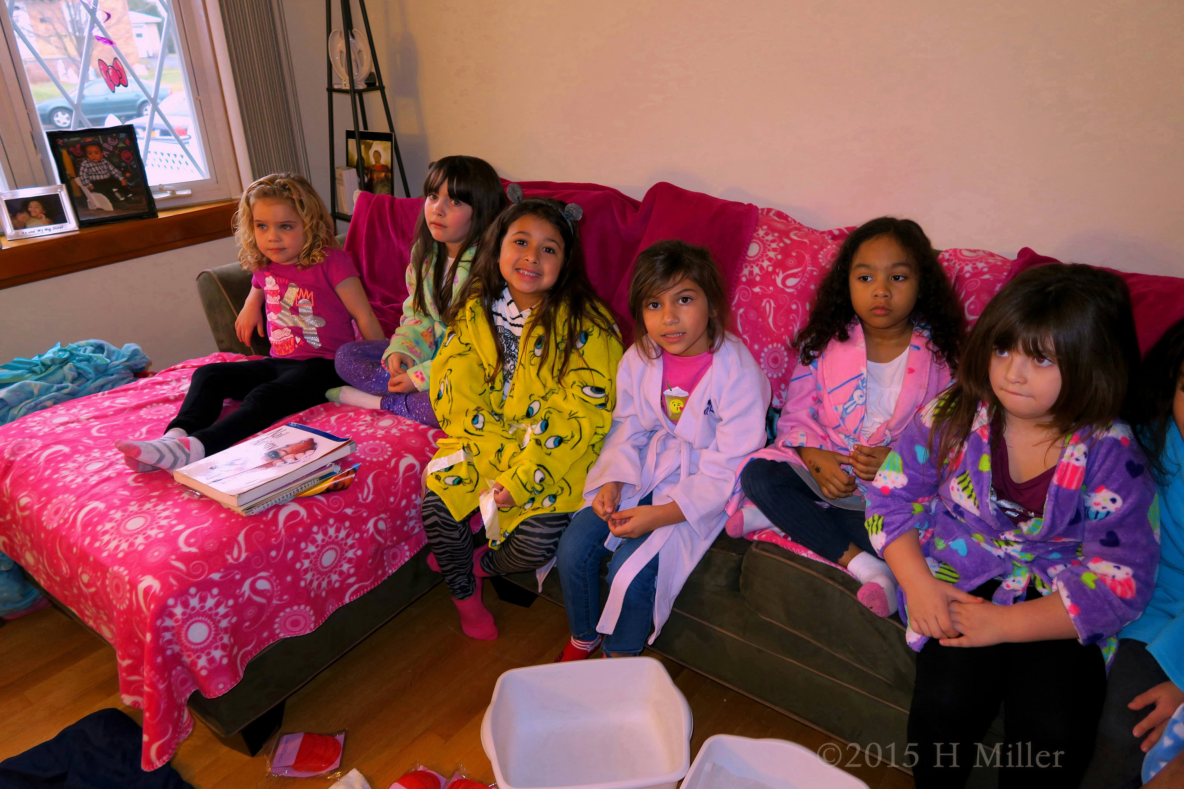 The Other Half Of The Birthday Party In Their Robes The Other Half Of The Birthday Party In Their Robes