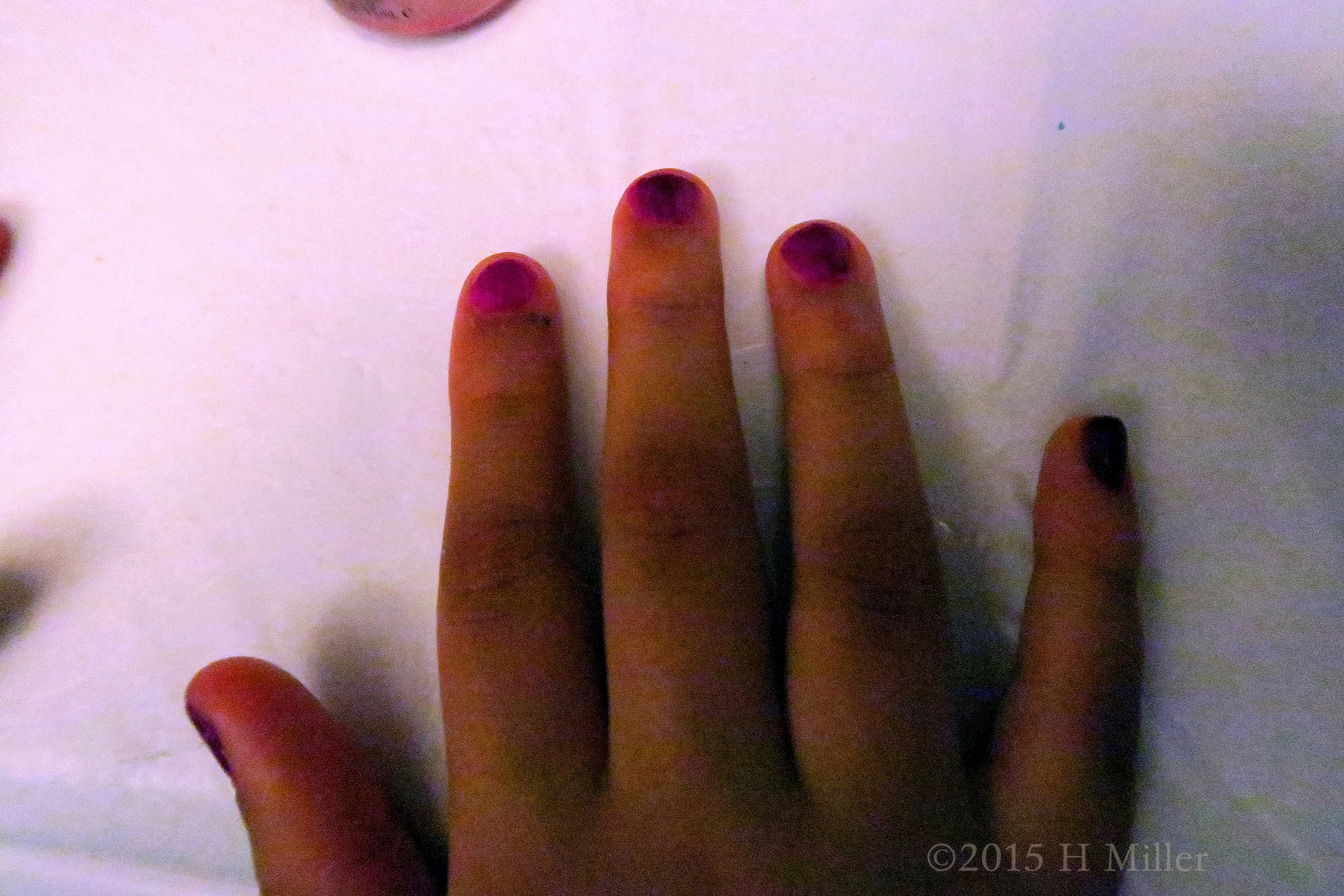 A Very Nice Purple For This Kids Manicure A Very Nice Purple For This Kids Manicure