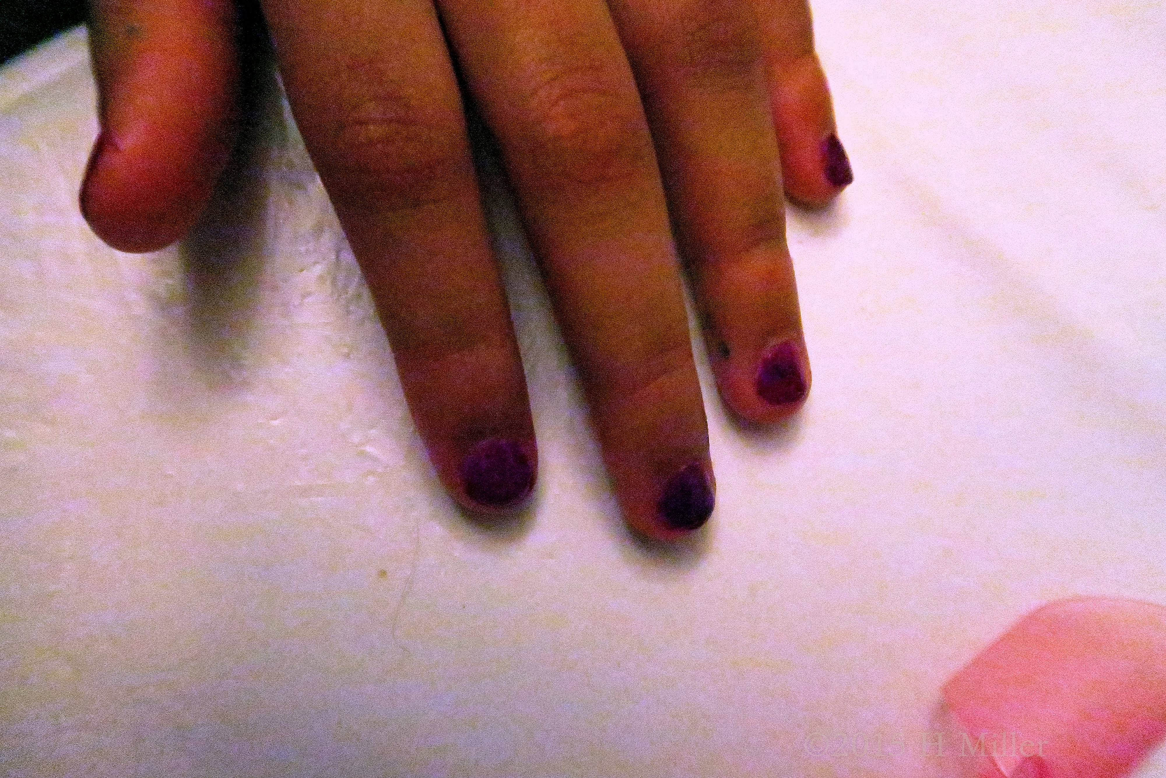 After Her Mini Mani She Is Waiting For The Nail Protectors! After Her Mini Mani She Is Waiting For The Nail Protectors!