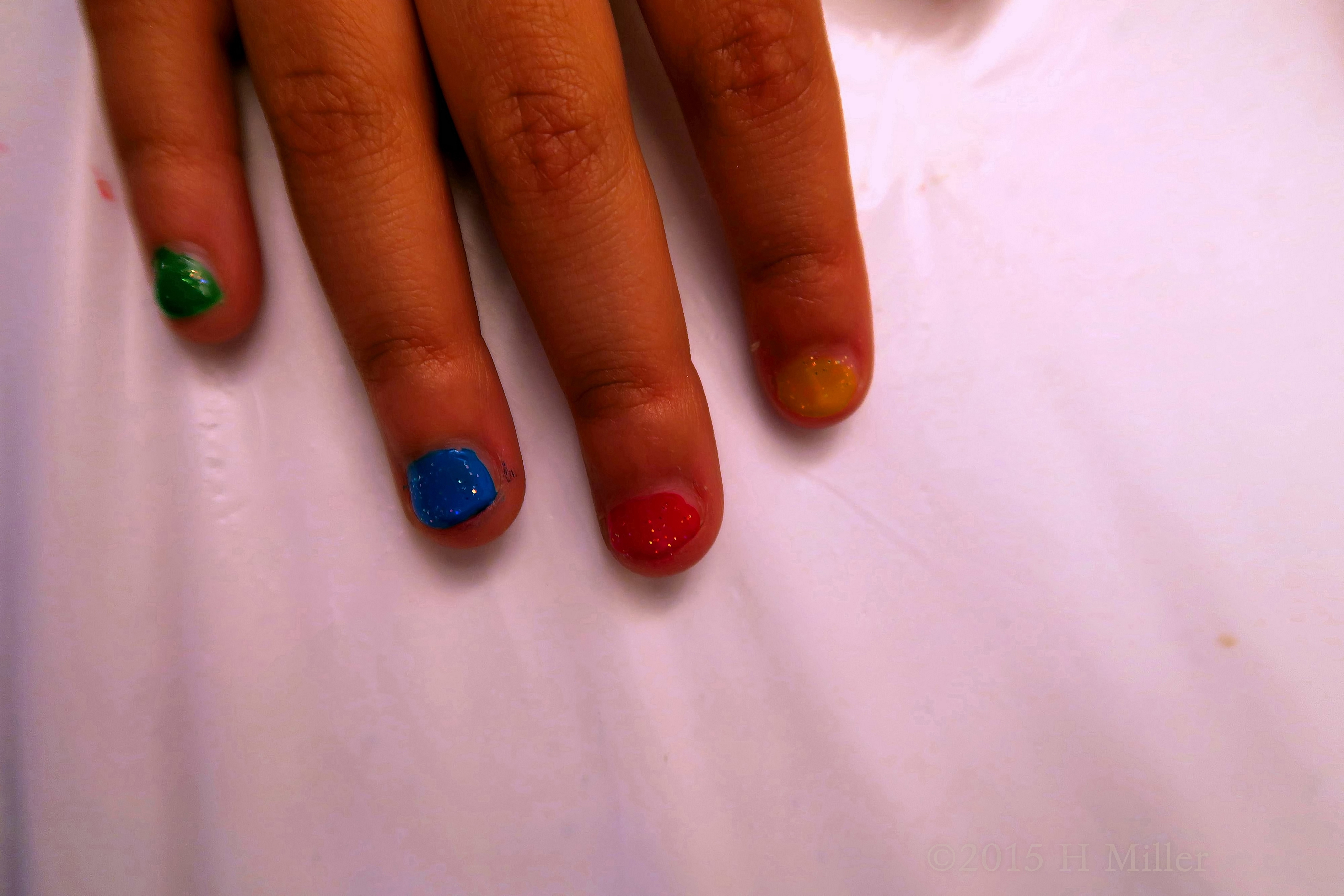 Every Nail Has A Different Color On Her Mani Every Nail Has A Different Color On Her Mani