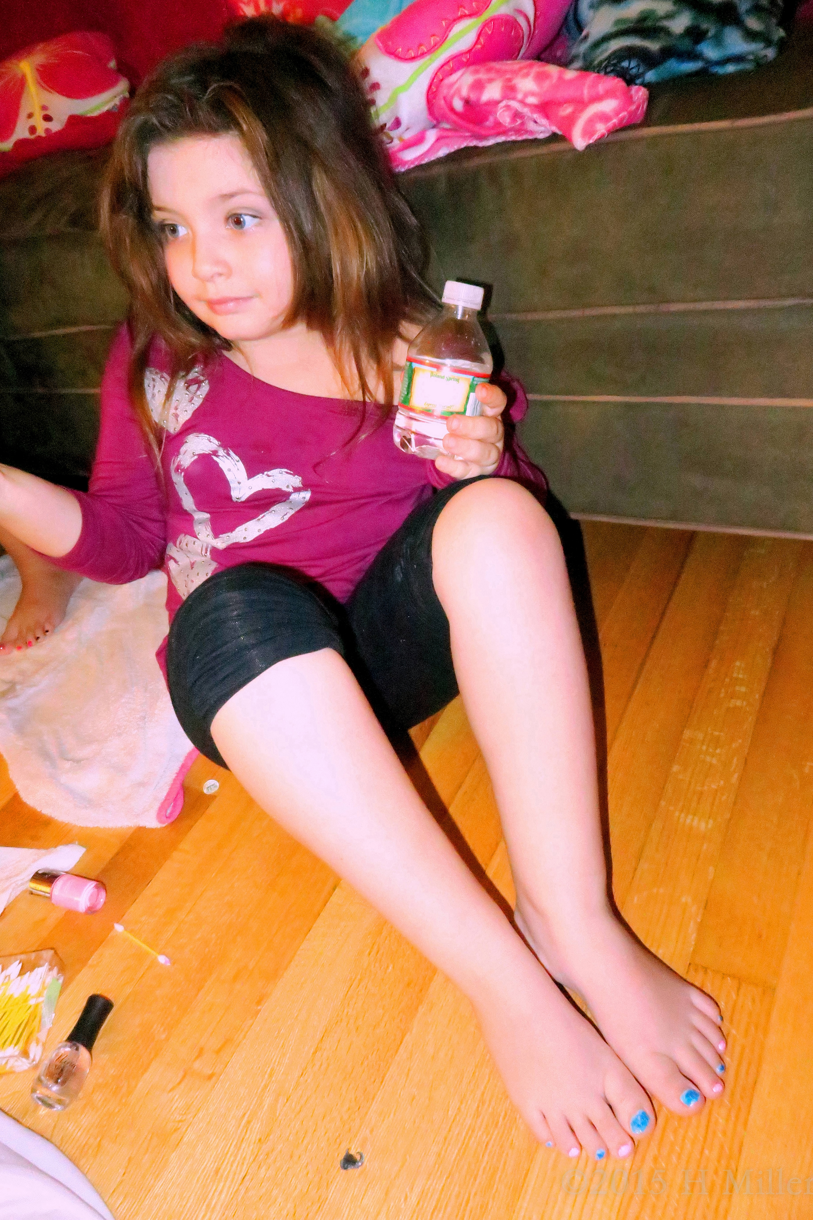 Having Water And A Conversation At The Kids Party Having Water And A Conversation At The Kids Party