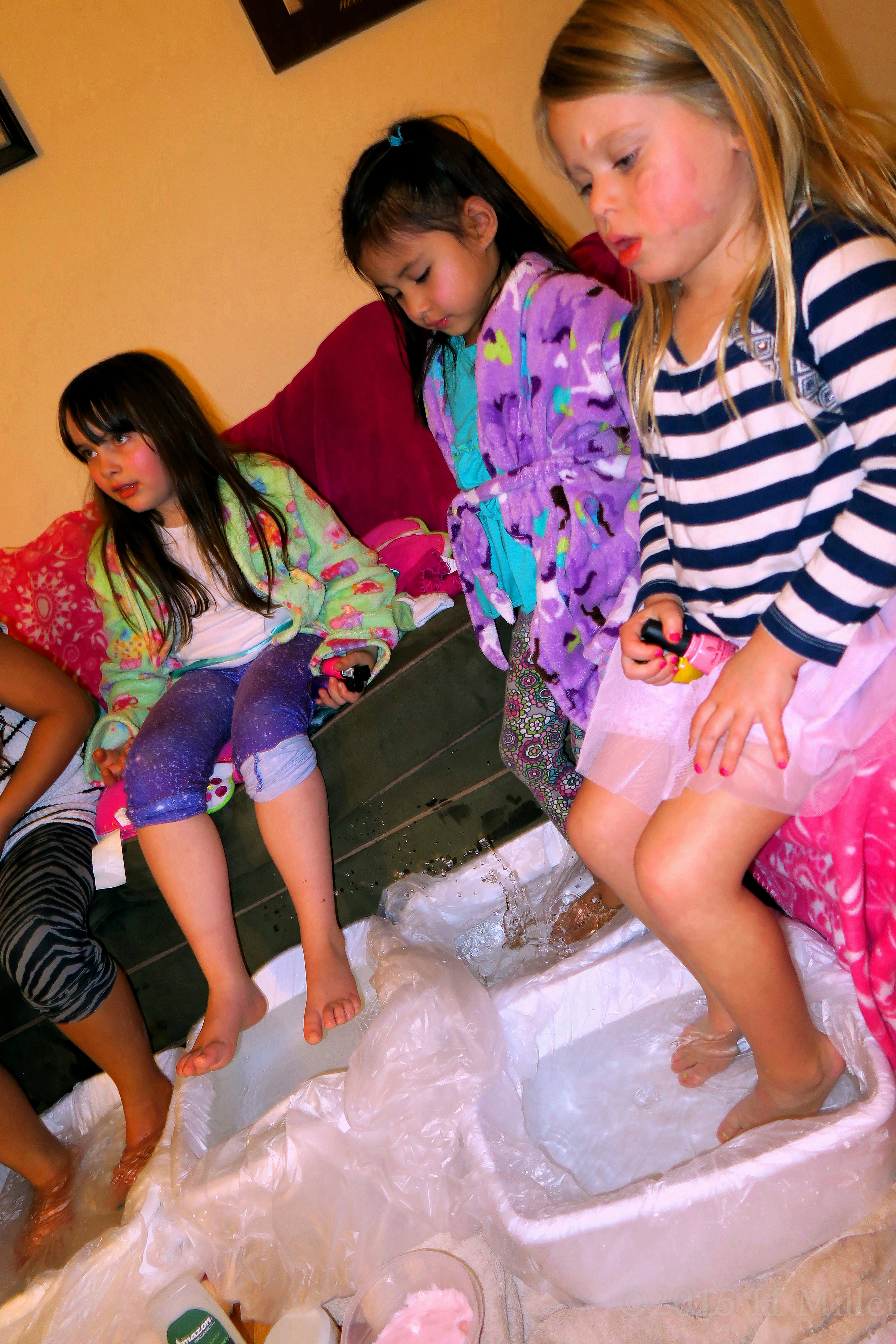 She Picked A Pretty Pink Polish For Her Kids Pedicure She Picked A Pretty Pink Polish For Her Kids Pedicure