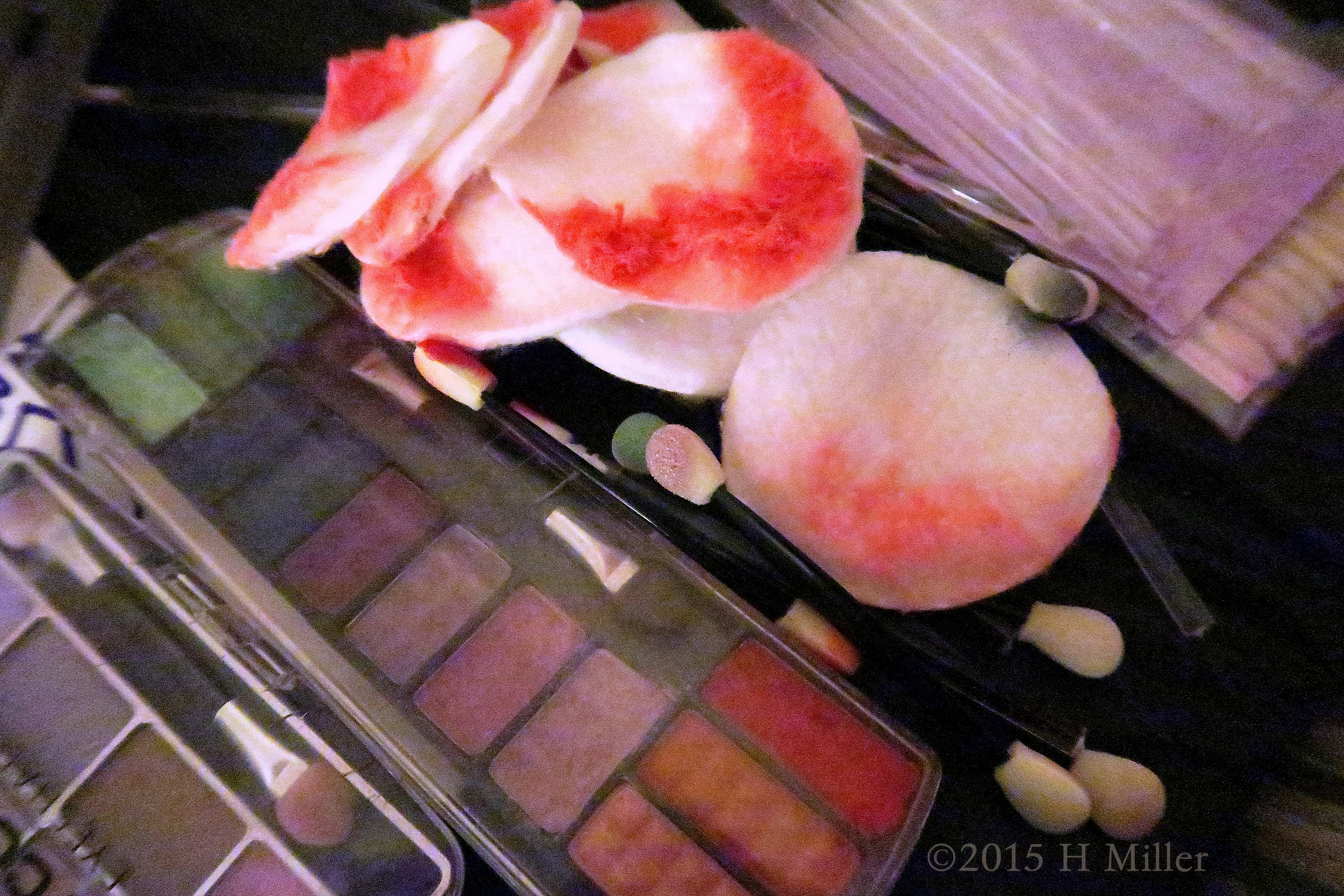 The Eyeshadow And Makeup Station After The Girls Have Had Their Makeup Done The Eyeshadow And Makeup Station After The Girls Have Had Their Makeup Done