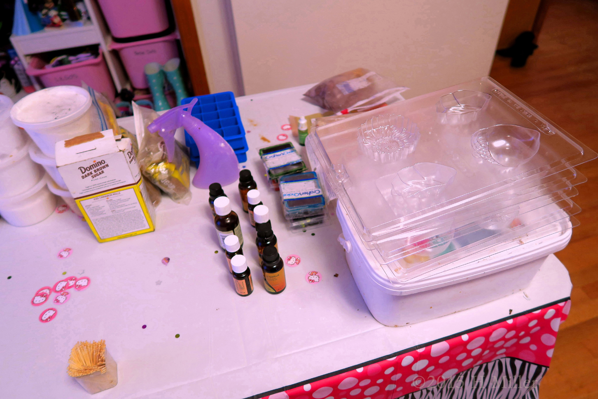 The Soapmaking And Body Scrub Craft Area