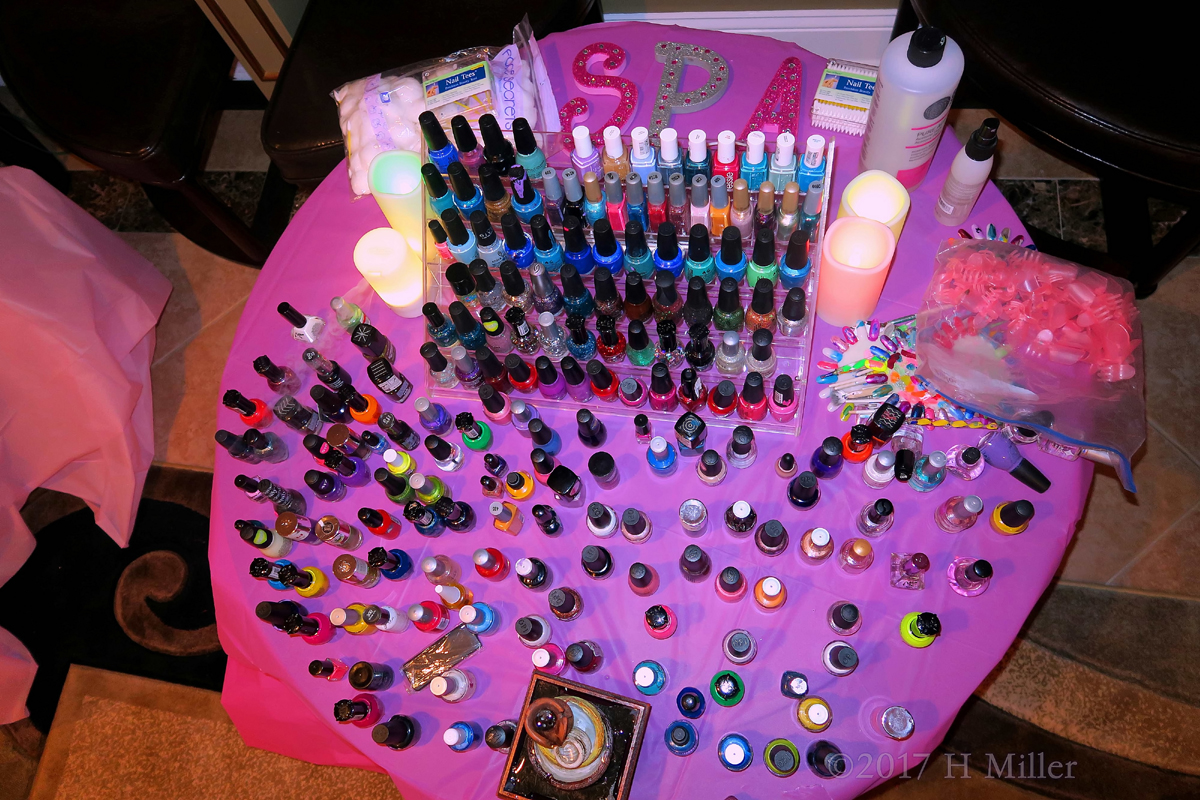 An Above View Of The Amazing Selection Of Nail Polish!