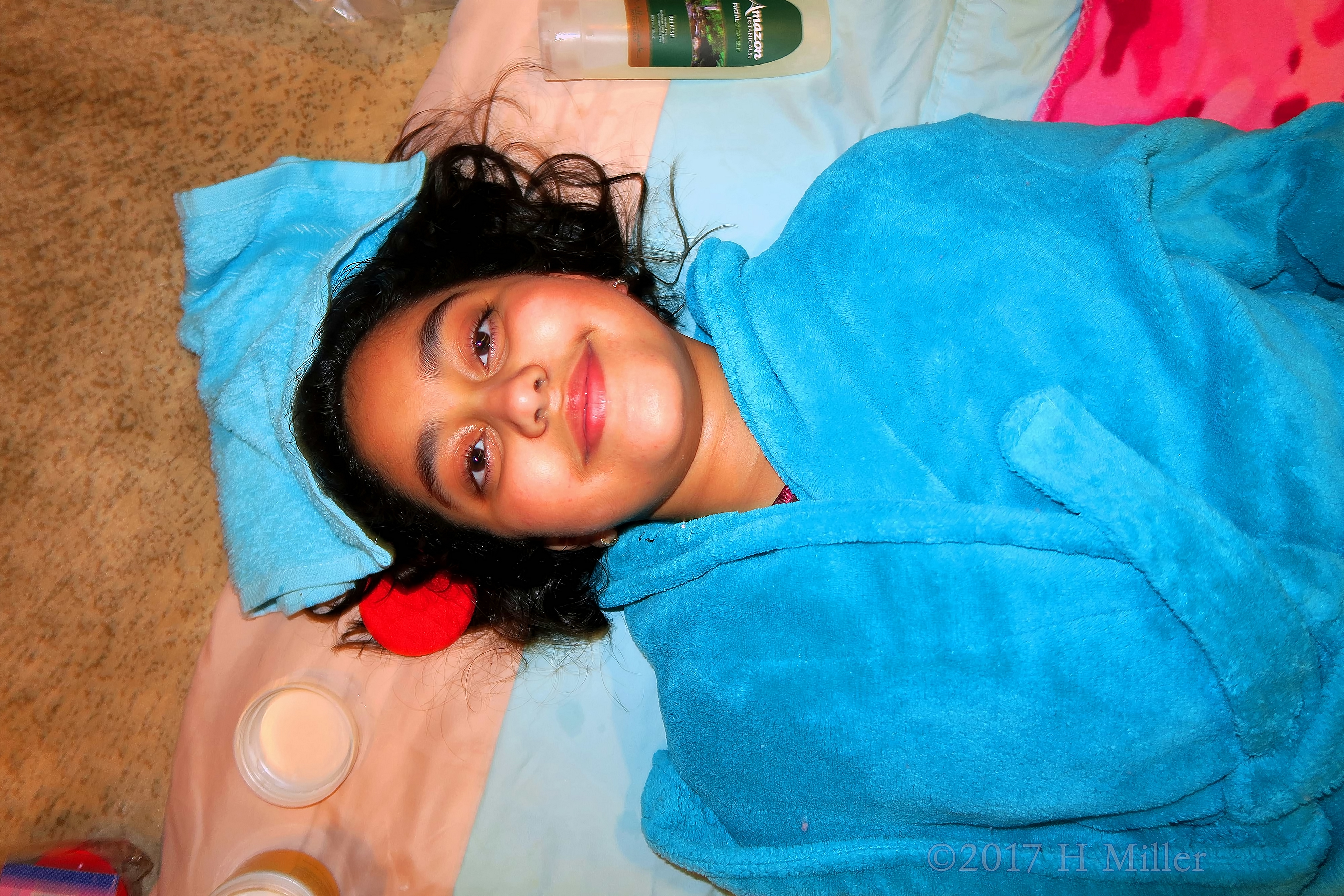 Smiling Before Relaxation At The Kids Spa! Smiling Before Relaxation At The Kids Spa!