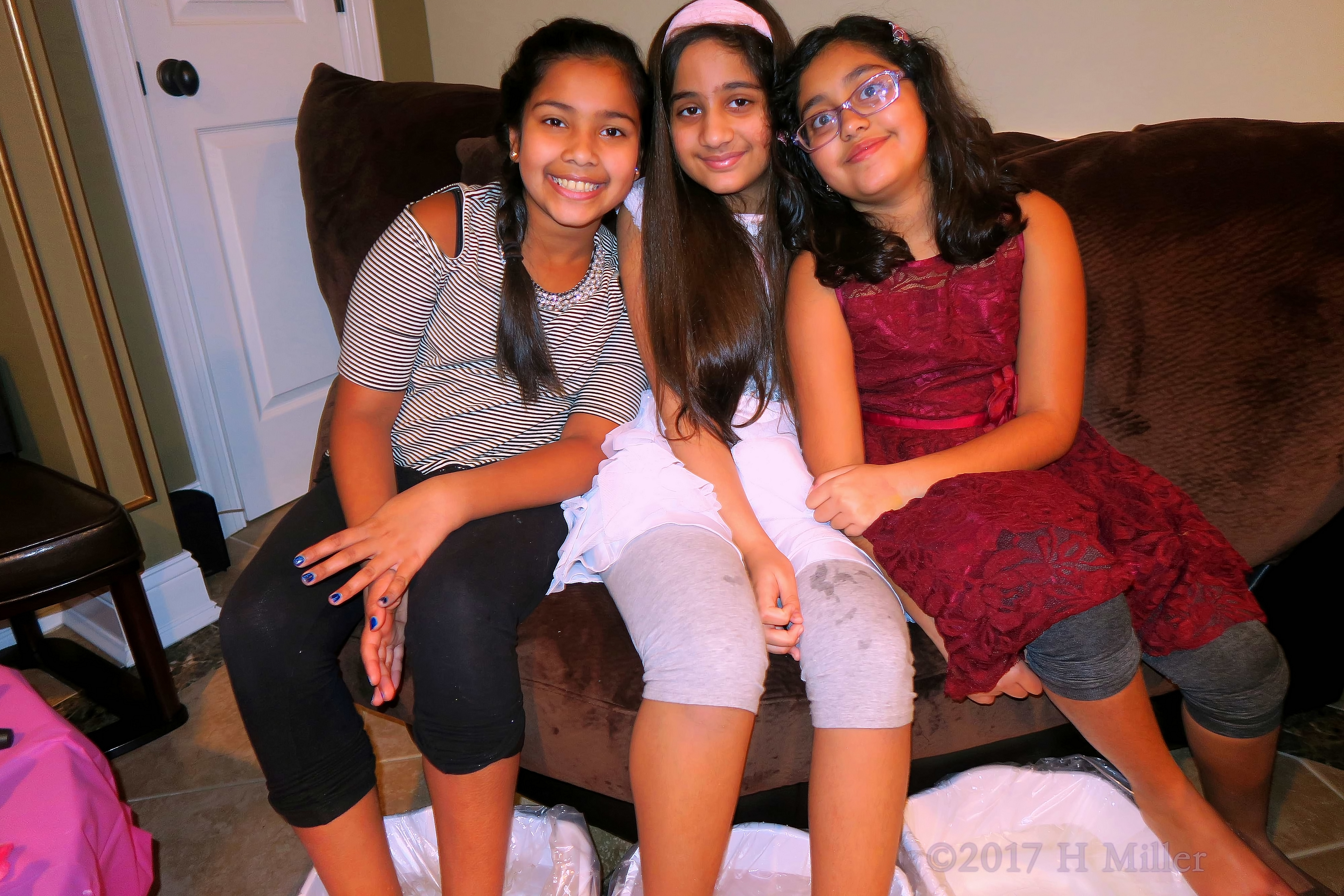 Smiling For Another Kids Pedicure Photo At The Girls Spa! Smiling For Another Kids Pedicure Photo At The Girls Spa!