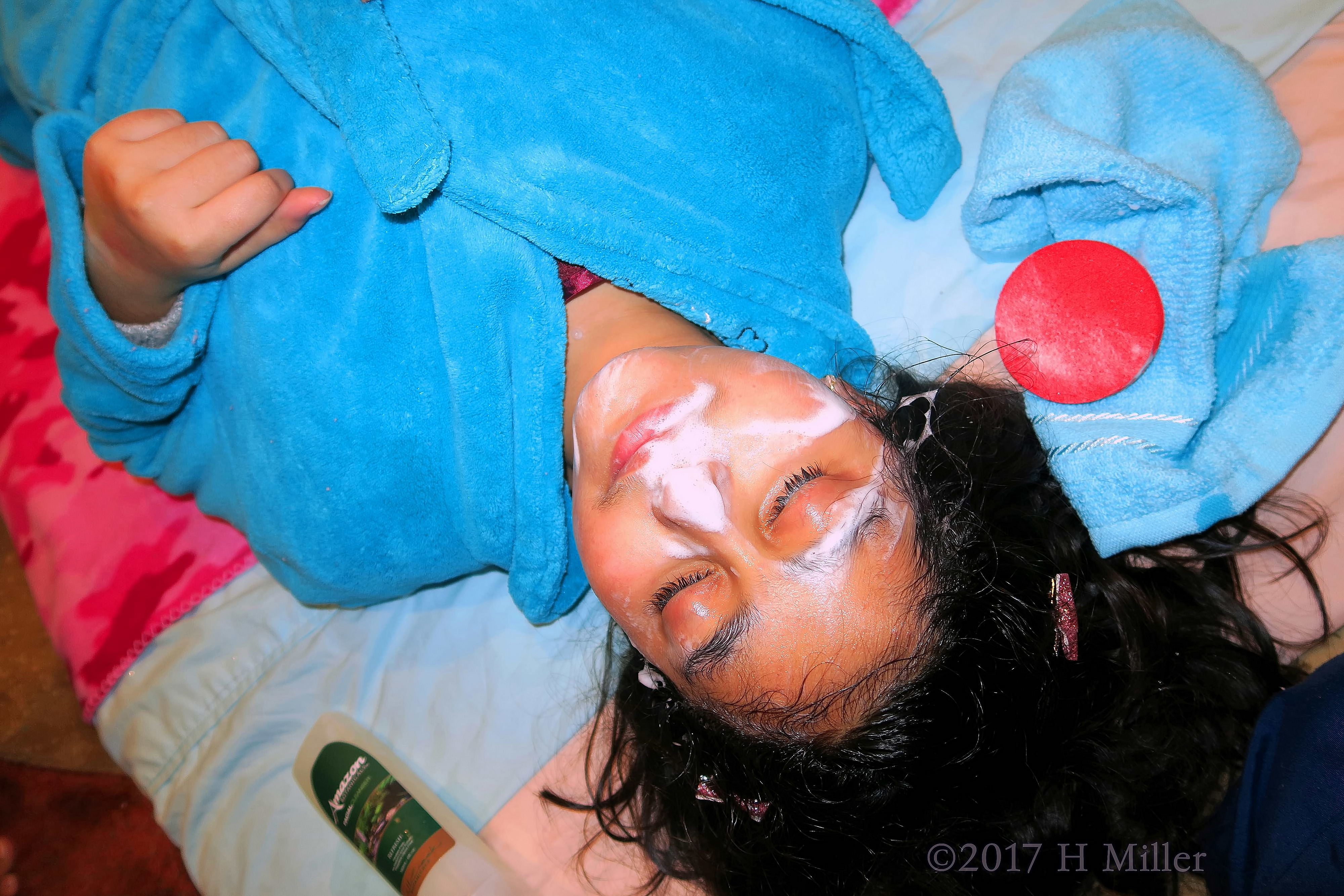 Starting The Kids Facial. Time To Relax! Starting The Kids Facial. Time To Relax!