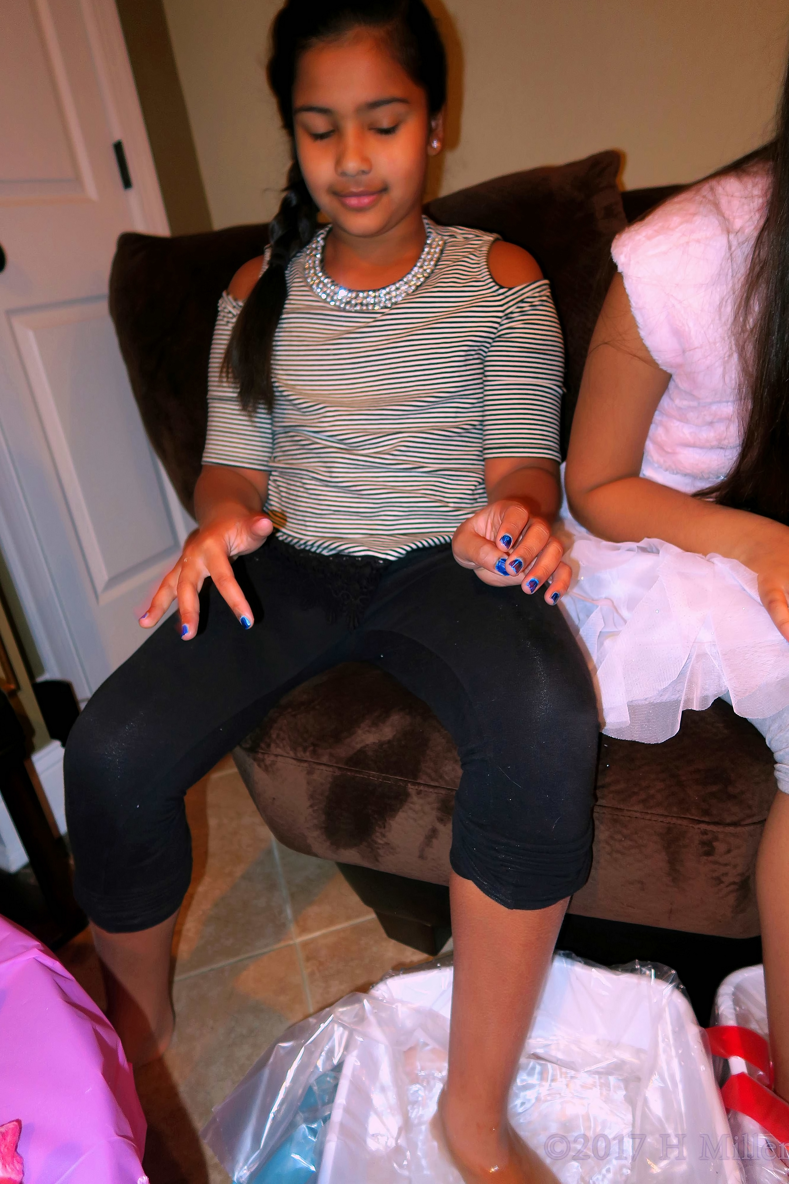 Testing The Water Before The Pedicure Footbath. Testing The Water Before The Pedicure Footbath.