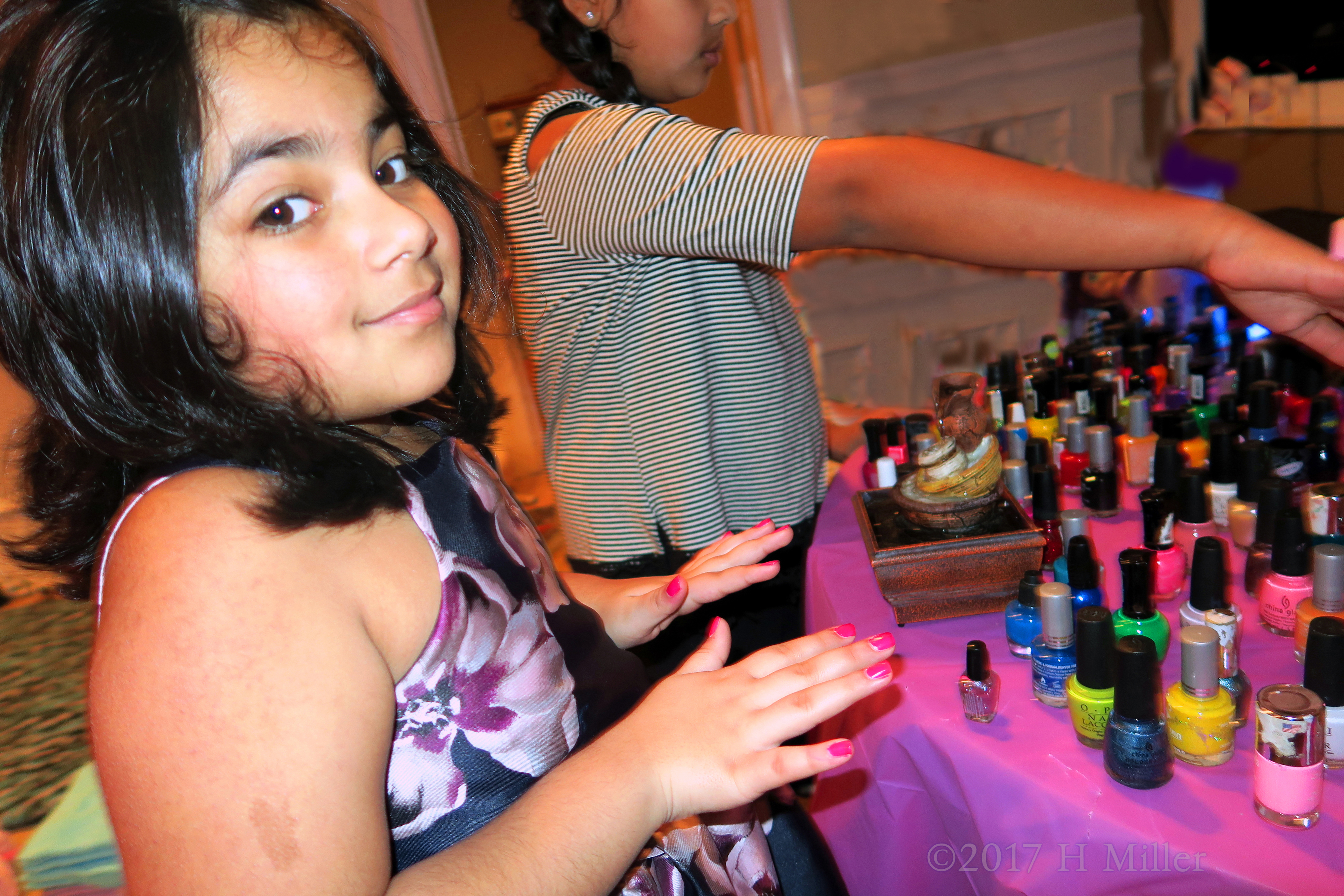 The Birthday Girl Smiles For A Photo. The Birthday Girl Smiles For A Photo.