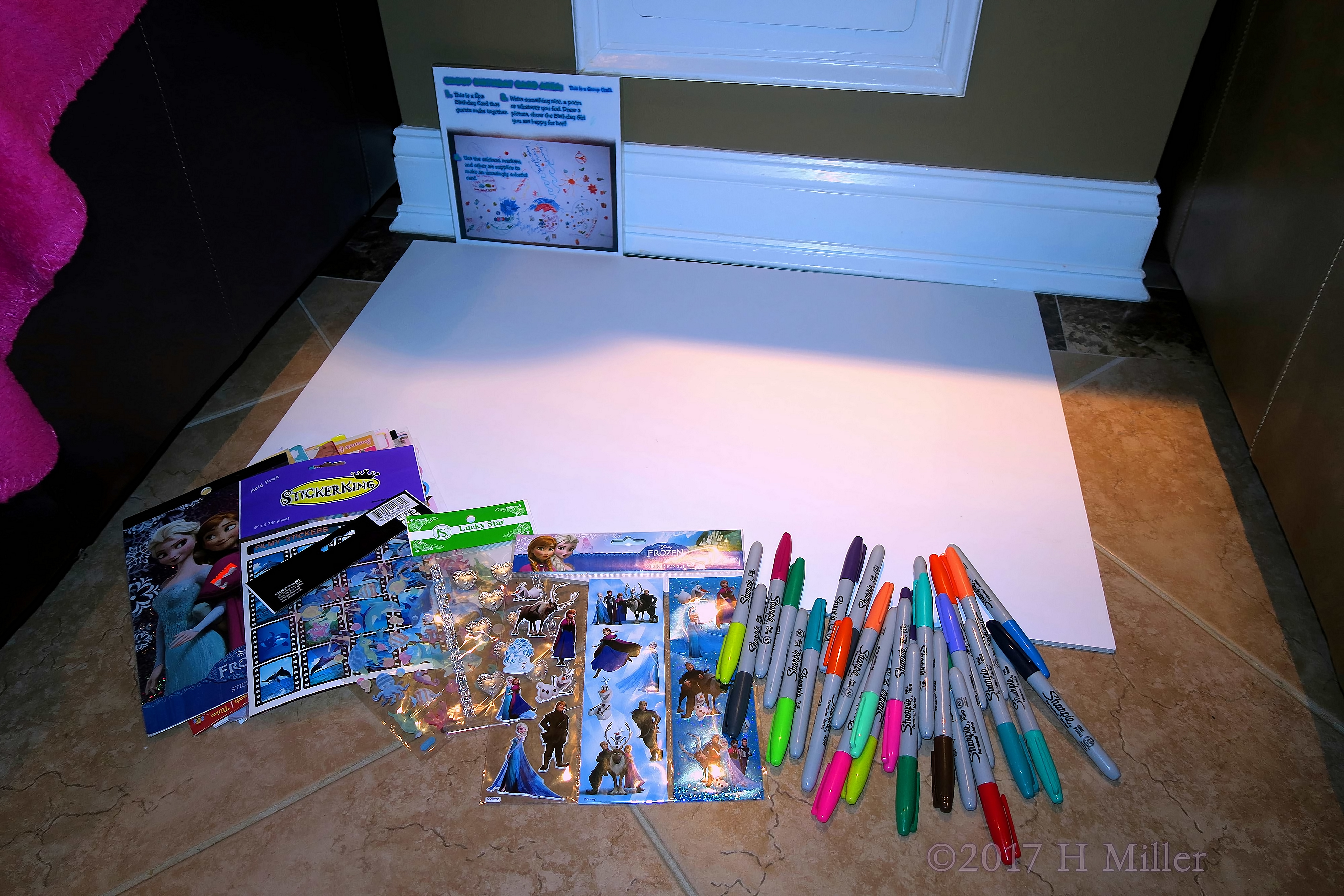 The Spa Birthday Card Set Up And Ready For The Girls To Design. The Spa Birthday Card Set Up And Ready For The Girls To Design.