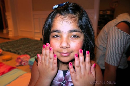 The Birthday Girl's Manicure. The Birthday Girl's Manicure.