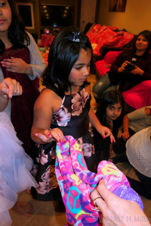 The Birthday Girl Chooses A Peace Sign Spa Robe. The Birthday Girl Chooses A Peace Sign Spa Robe.