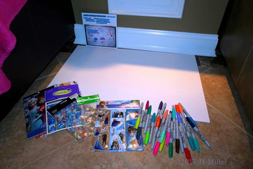 The Spa Birthday Card Set Up And Ready For The Girls To Design The Spa Birthday Card Set Up And Ready For The Girls To Design