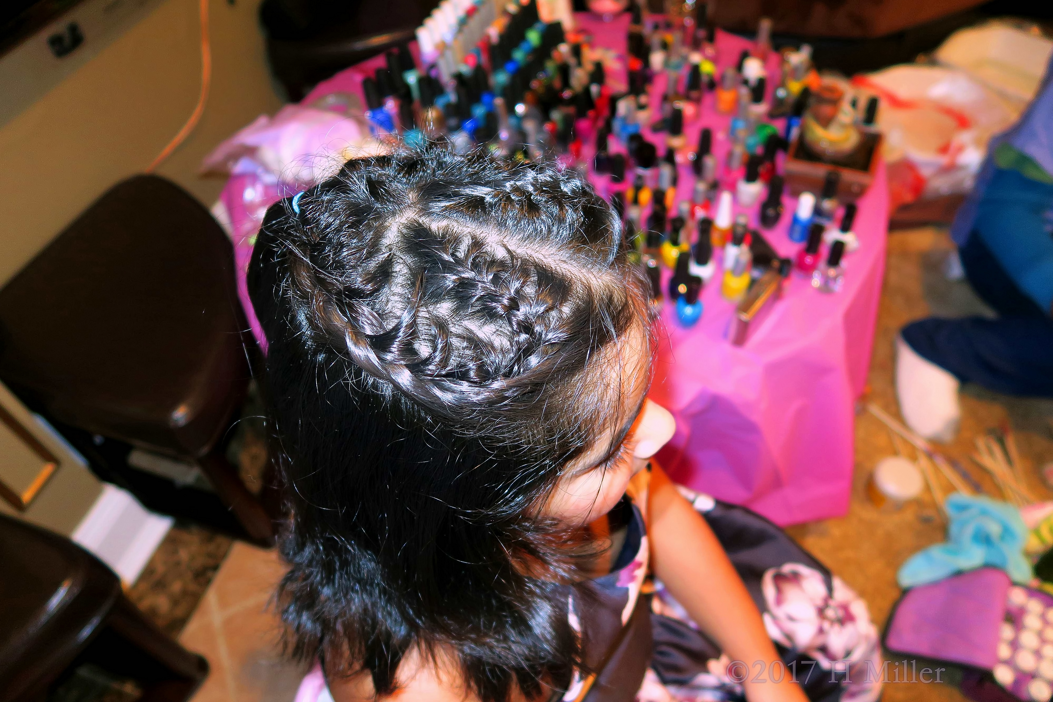 Another View Of The Heart Shaped Braid. Another View Of The Heart Shaped Braid.