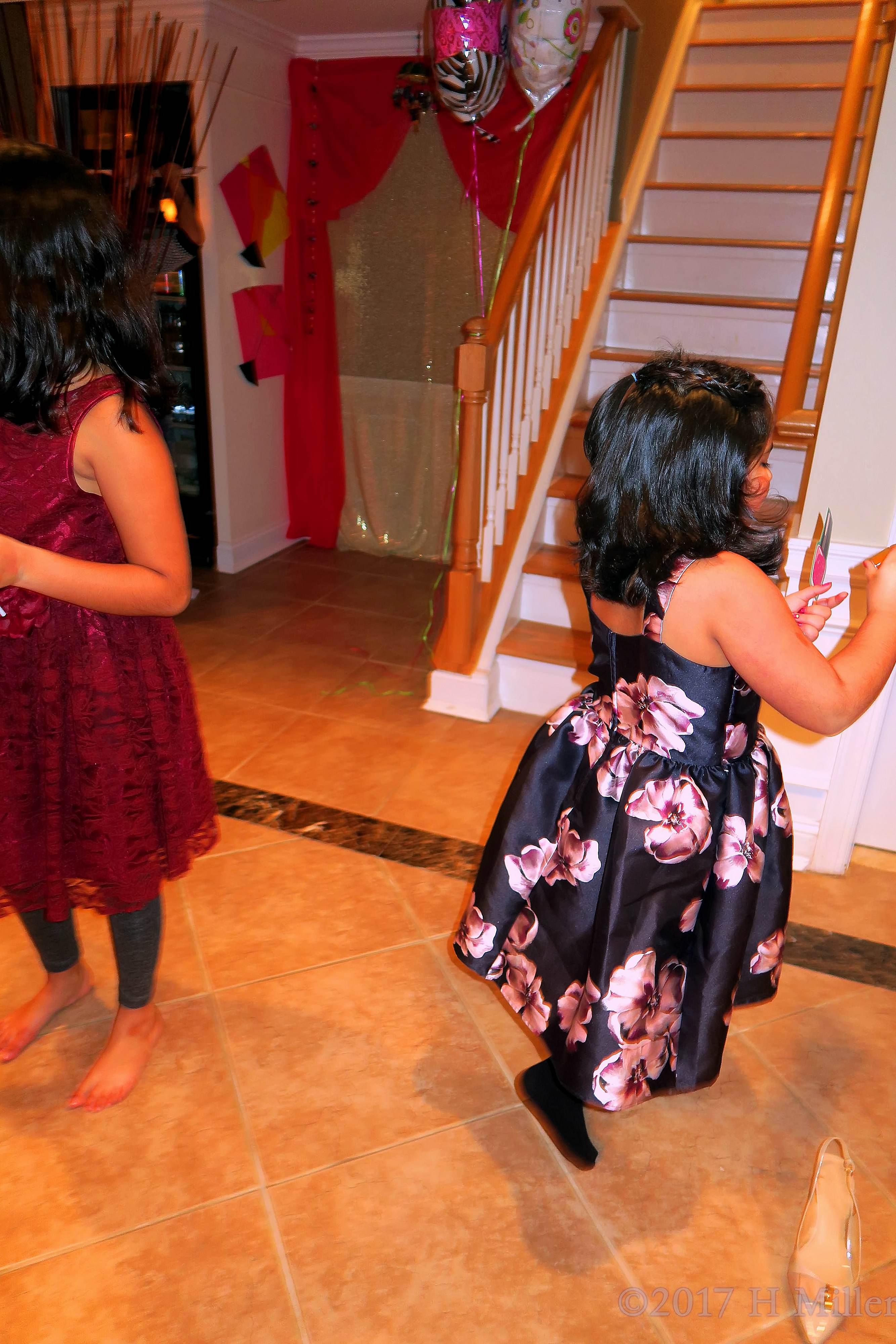 Hanging Out At The Kids Birthday Party. Hanging Out At The Kids Birthday Party.