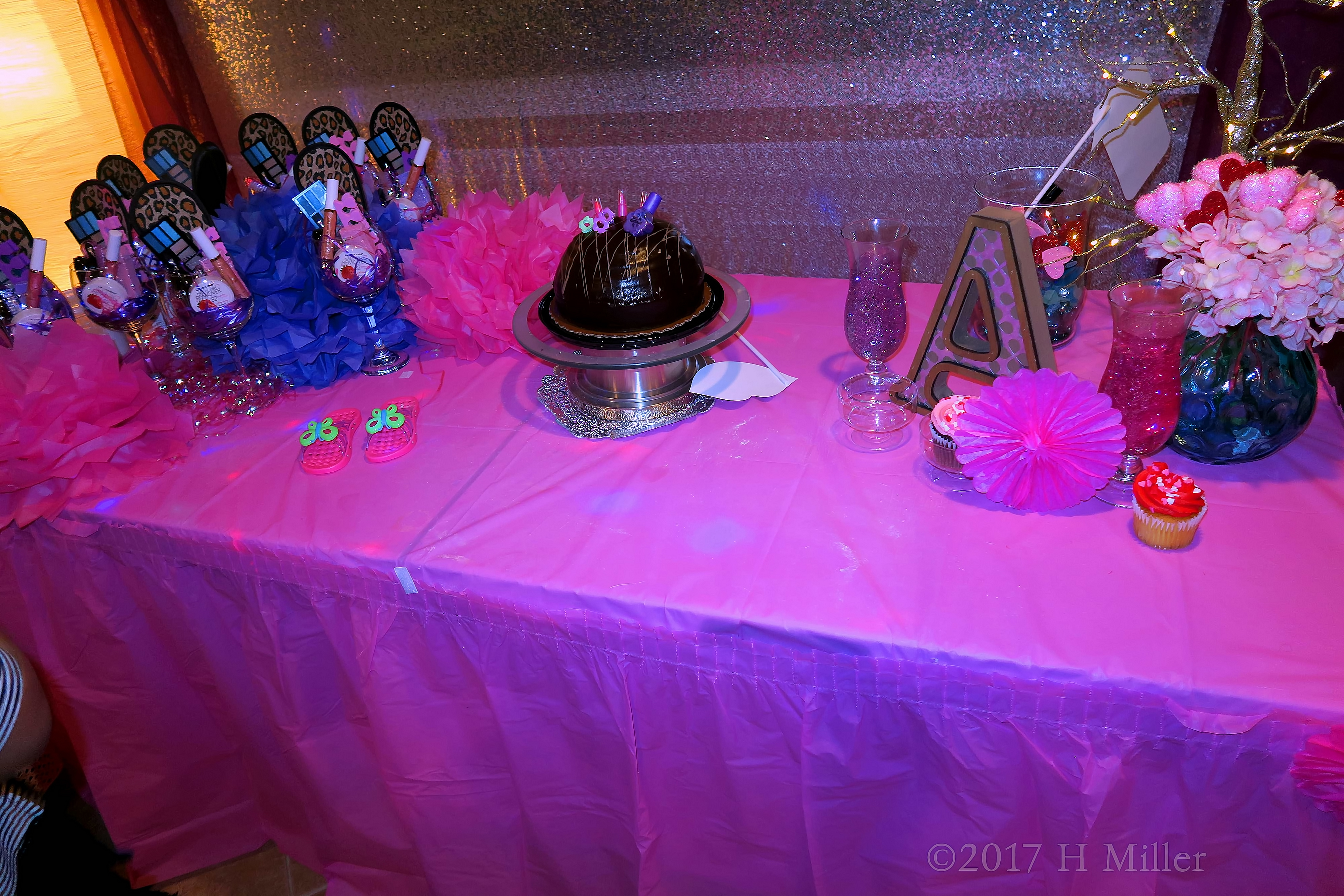 The Kids Spa Treat And Cake Table. 